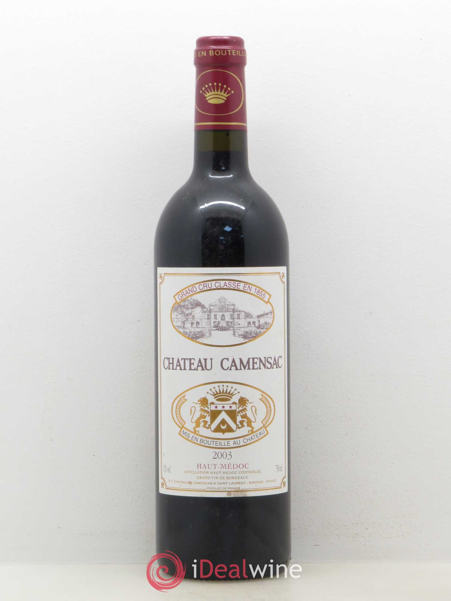 Château Camensac 5ème Grand Cru Classé 2003 - Lot de 1 bouteille - 0