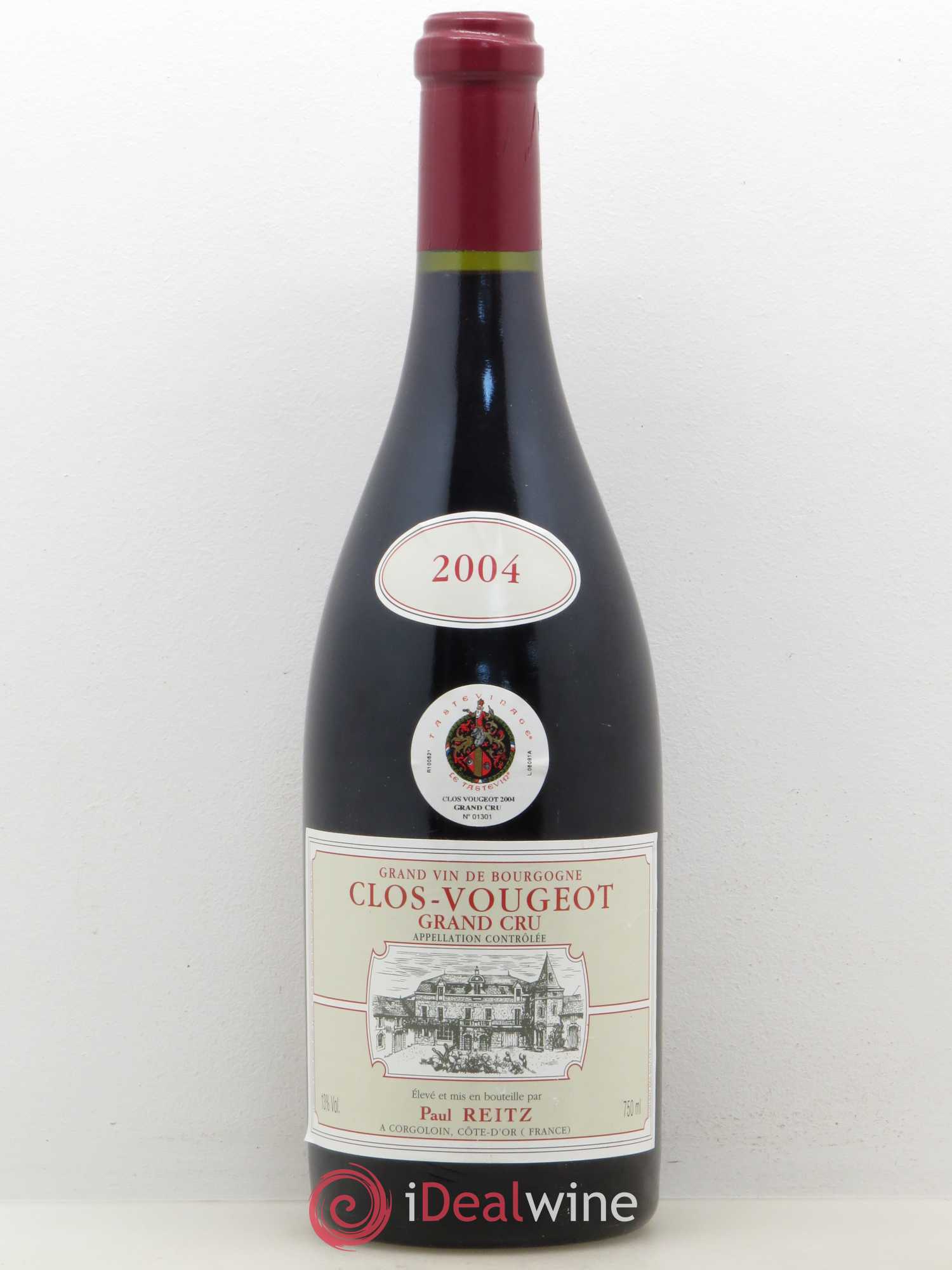 Clos de Vougeot Grand Cru Domaine Paul Reitz 2004 - Lot de 1 bouteille - 0
