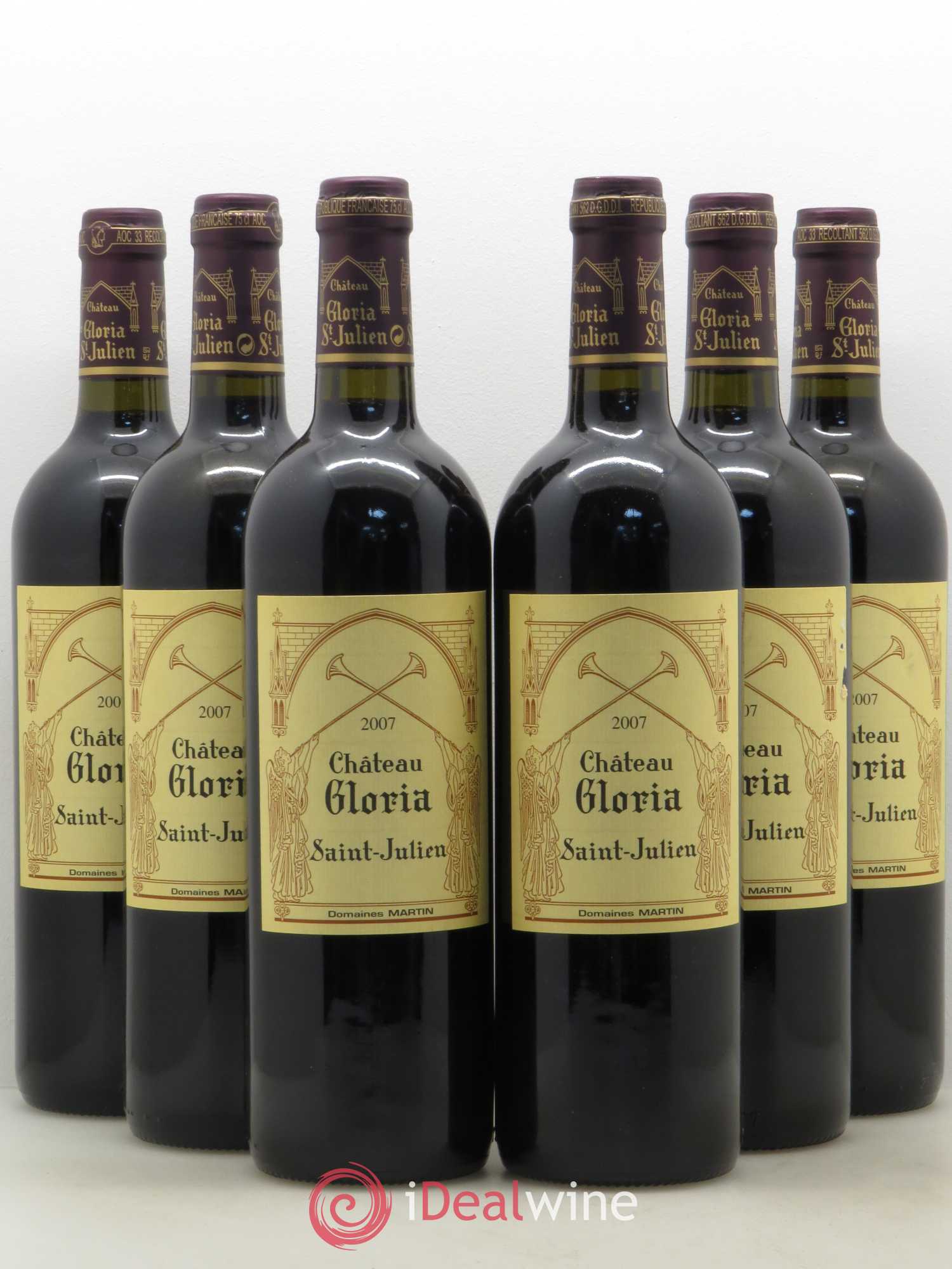 Château Gloria 2007 - Lot de 6 bouteilles - 0