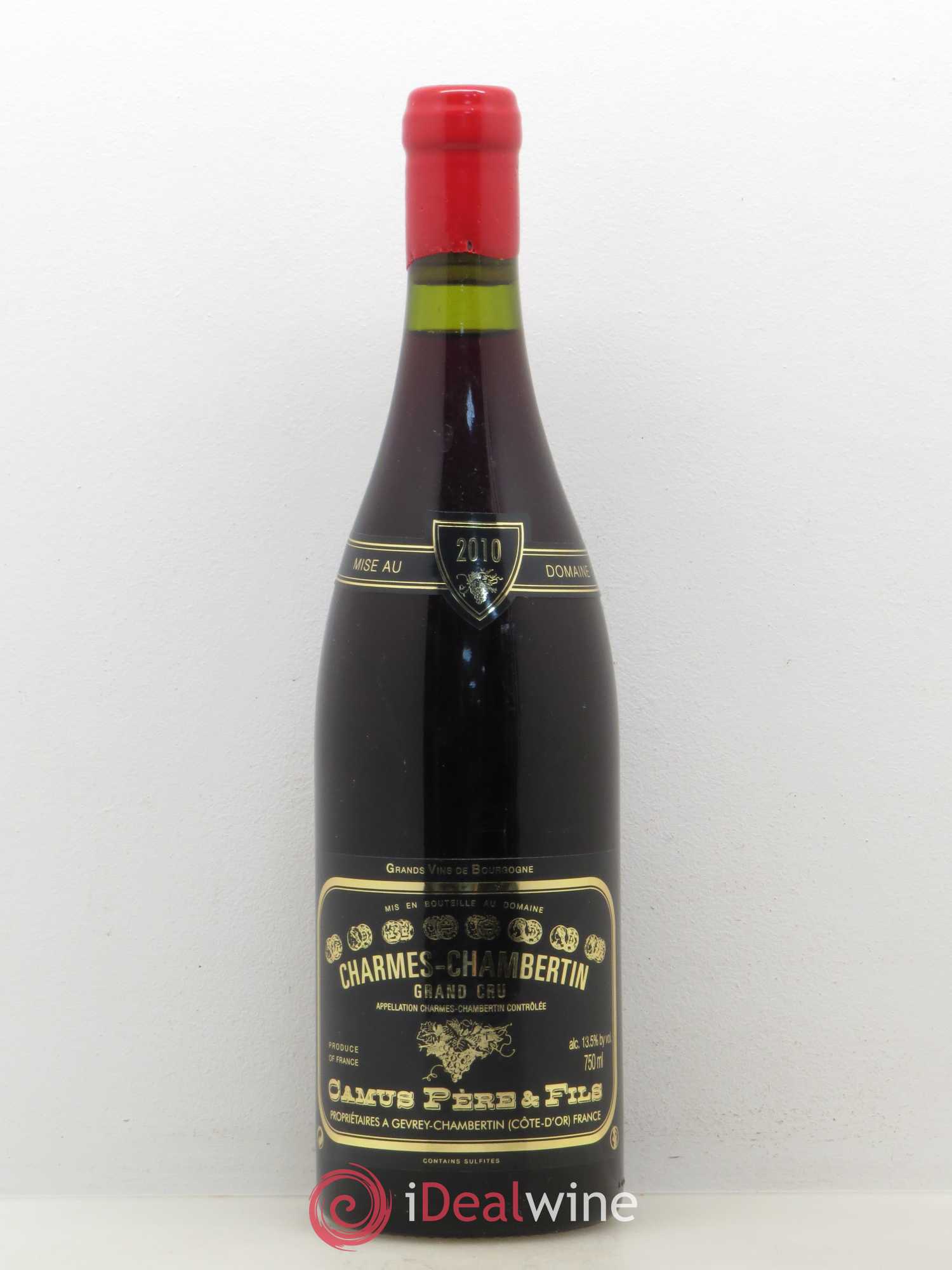 Charmes-Chambertin Grand Cru Camus Père et Fils (Domaine) 2010 - Lot de 1 bouteille - 0