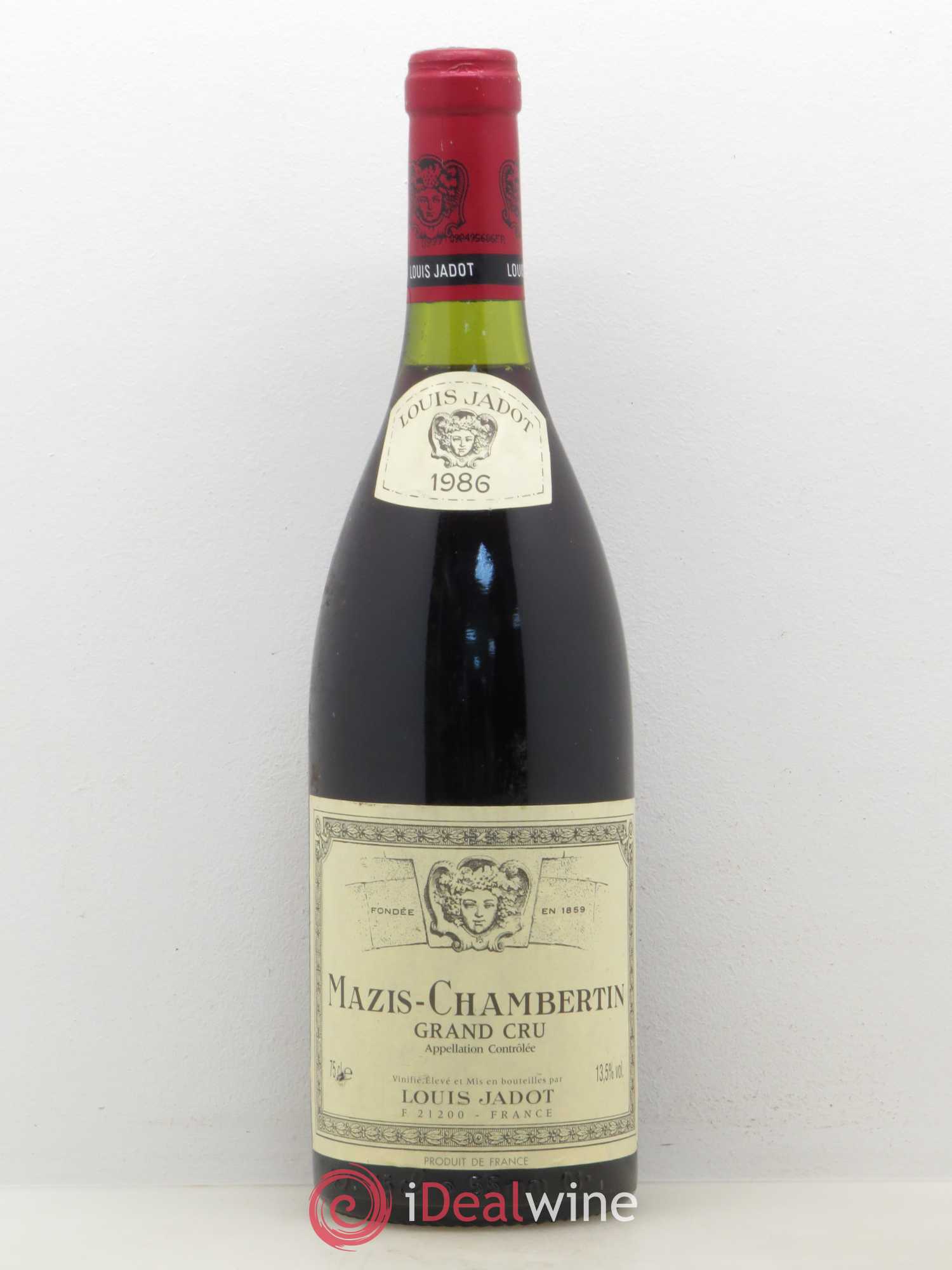 Mazis-Chambertin Grand Cru Louis Jadot 1986 - Lot de 1 bouteille - 0