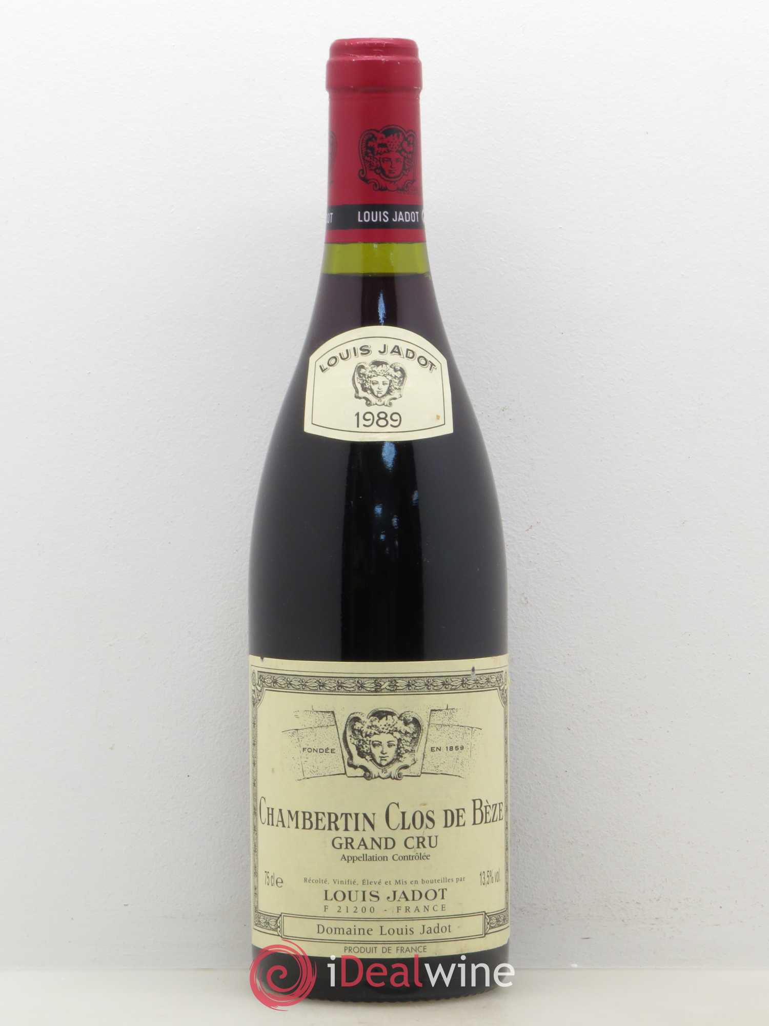 Chambertin Clos de Bèze Grand Cru Domaine Louis Jadot 1989 - Lot de 1 bouteille - 0