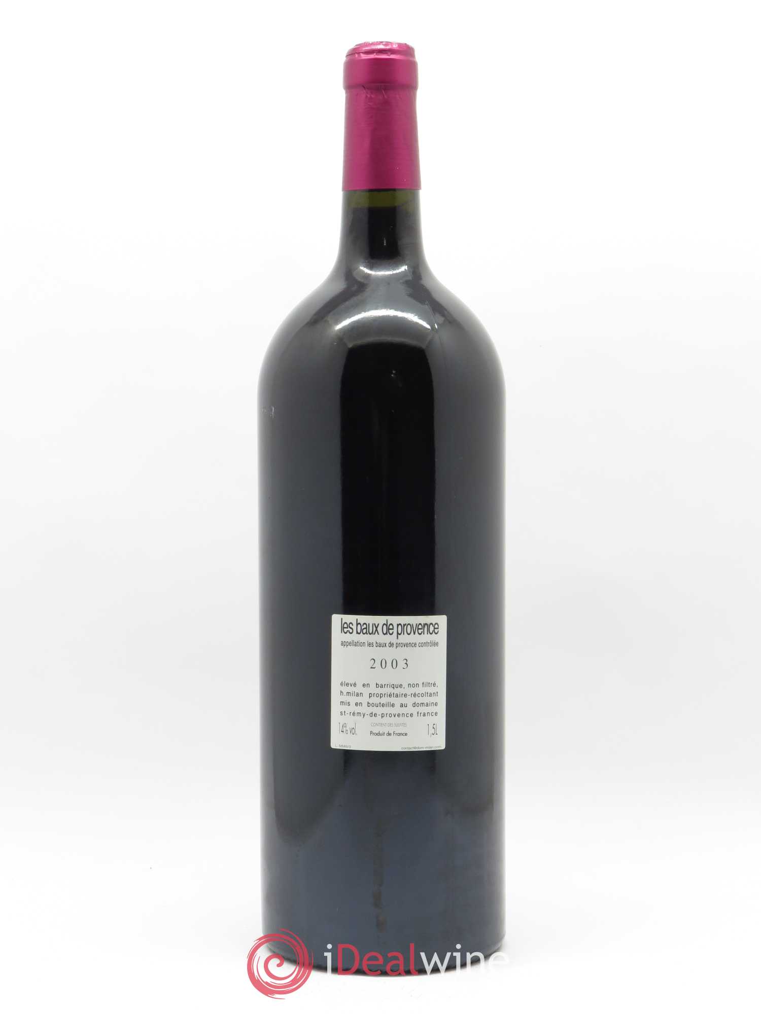 Vin de France Clos Milan Henri Milan 2003 - Lot de 1 magnum - 1