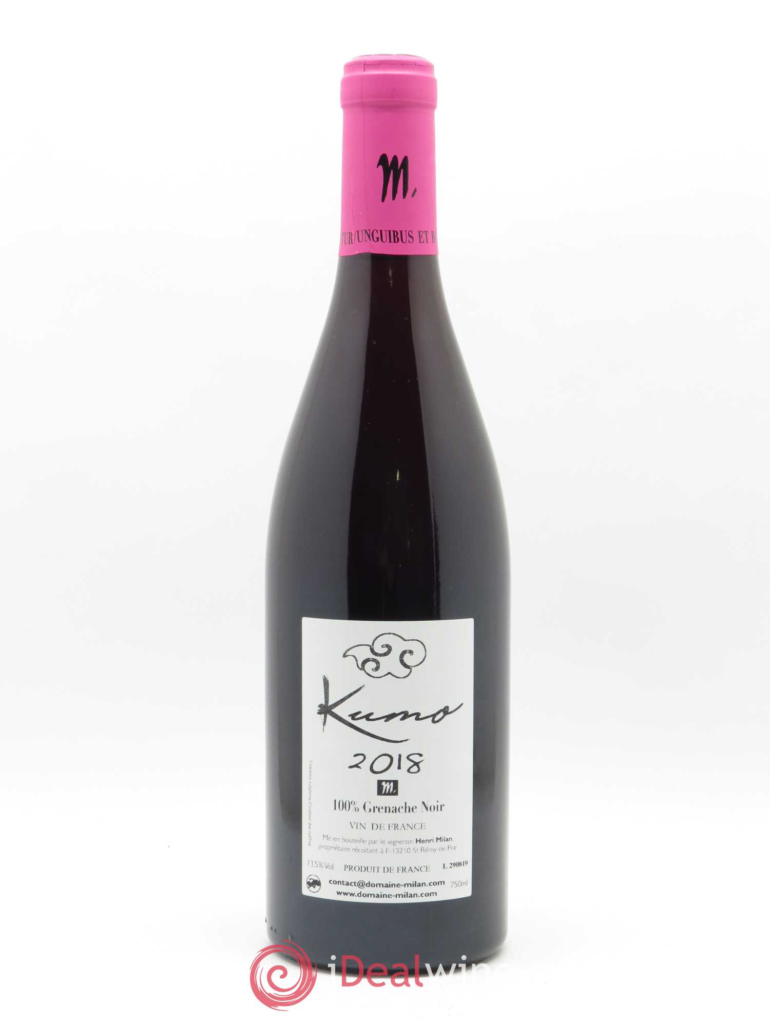 Vin de France Kumo Henri Milan 2018 - Lot de 1 bouteille - 1