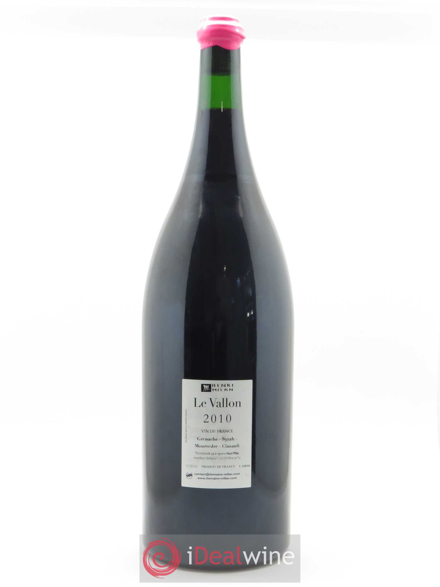 Vin de France Le Vallon Henri Milan 2010 - Lot de 1 jeroboam - 1