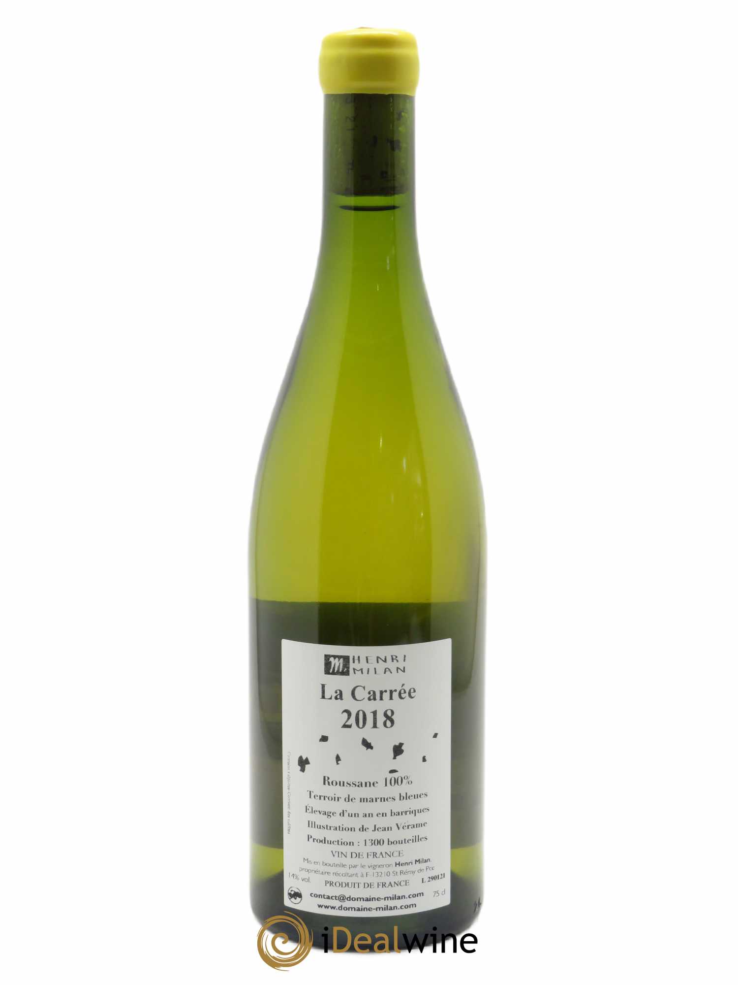 Vin de France La Carrée Henri Milan 2018 - Lot de 1 bouteille - 1