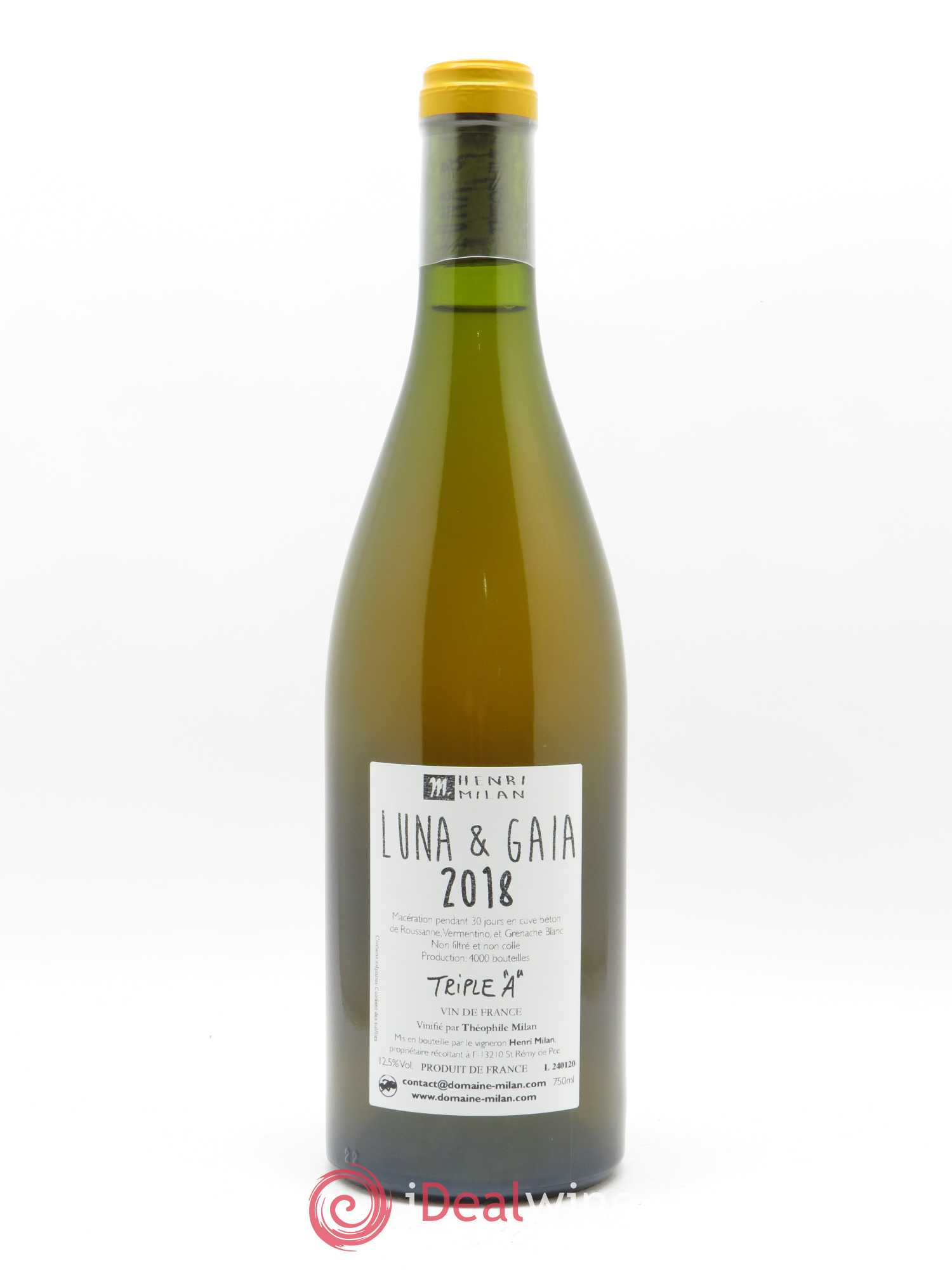Vin de France Luna & Gaia Henri Milan 2018 - Lot of 1 bottle - 1