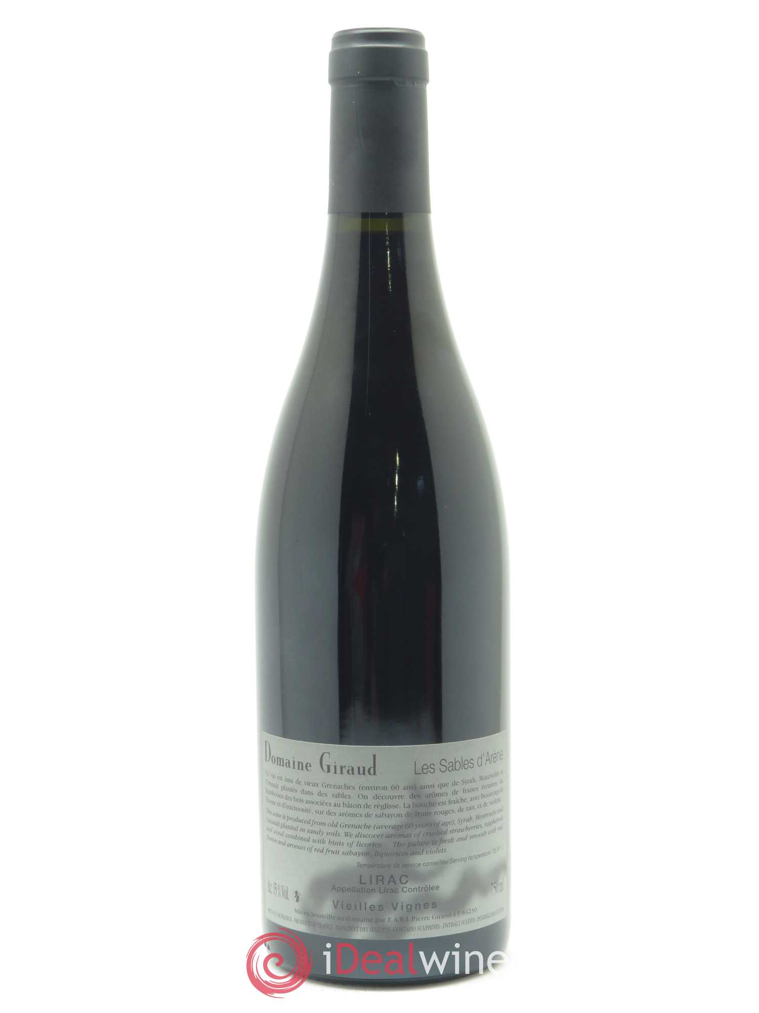 Lirac Les Sables d'Arènes Giraud (Domaine) 2018 - Lot of 1 bottle - 1