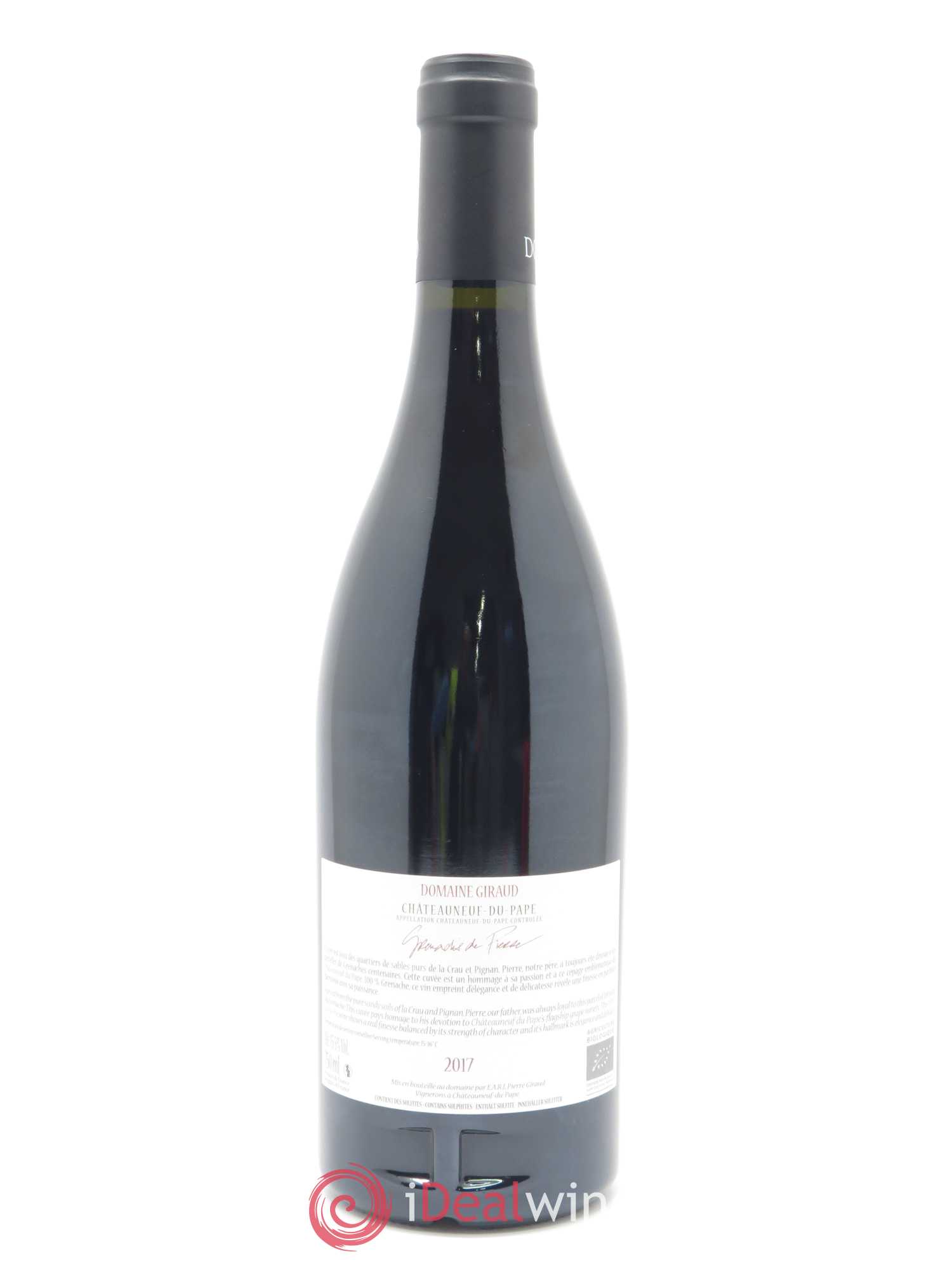 Châteauneuf-du-Pape Les Grenaches De Pierre Giraud (Domaine) 2017 - Lot de 1 bouteille - 1