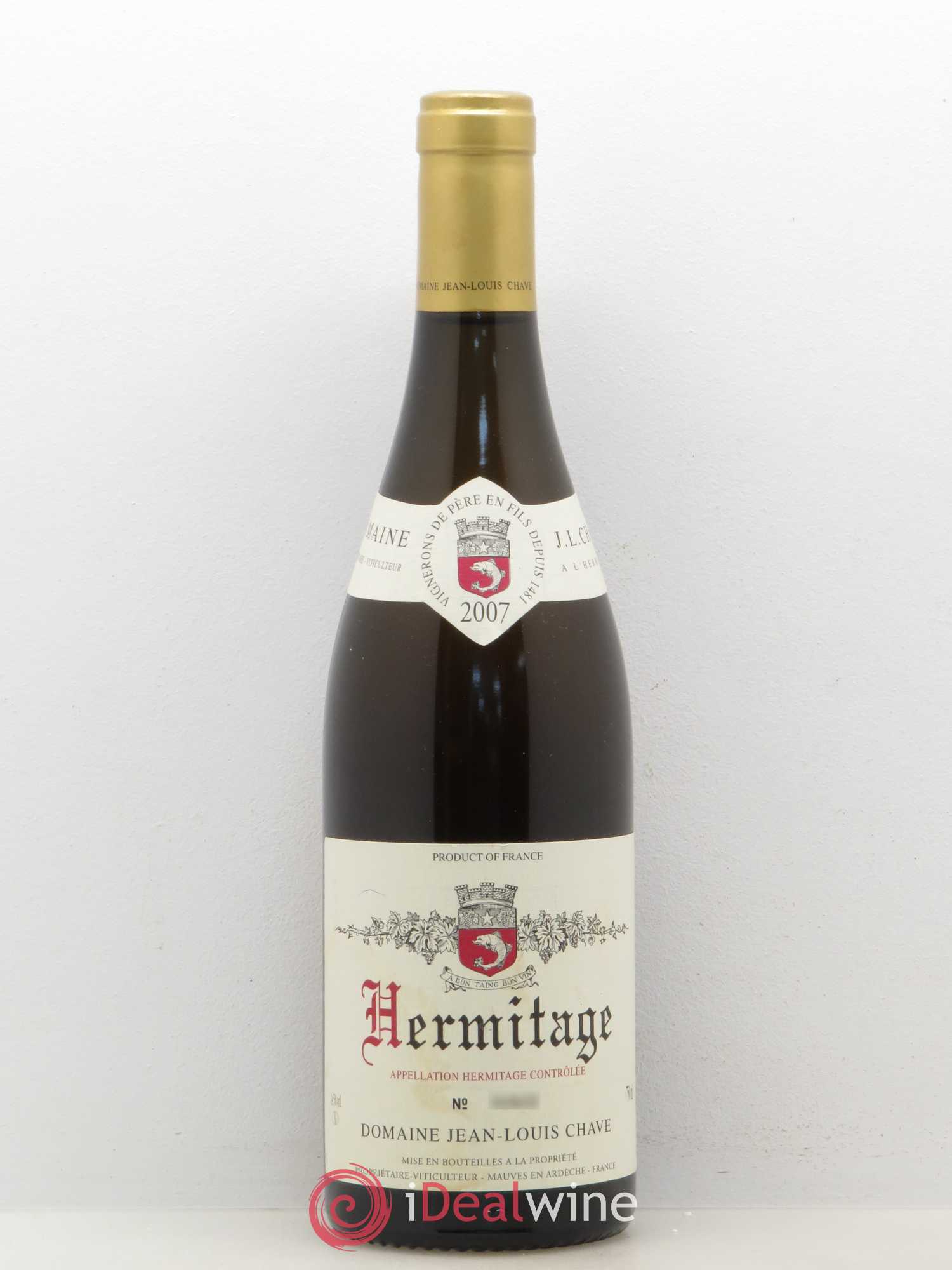 Hermitage Jean-Louis Chave 2007 - Lot de 1 bouteille - 0