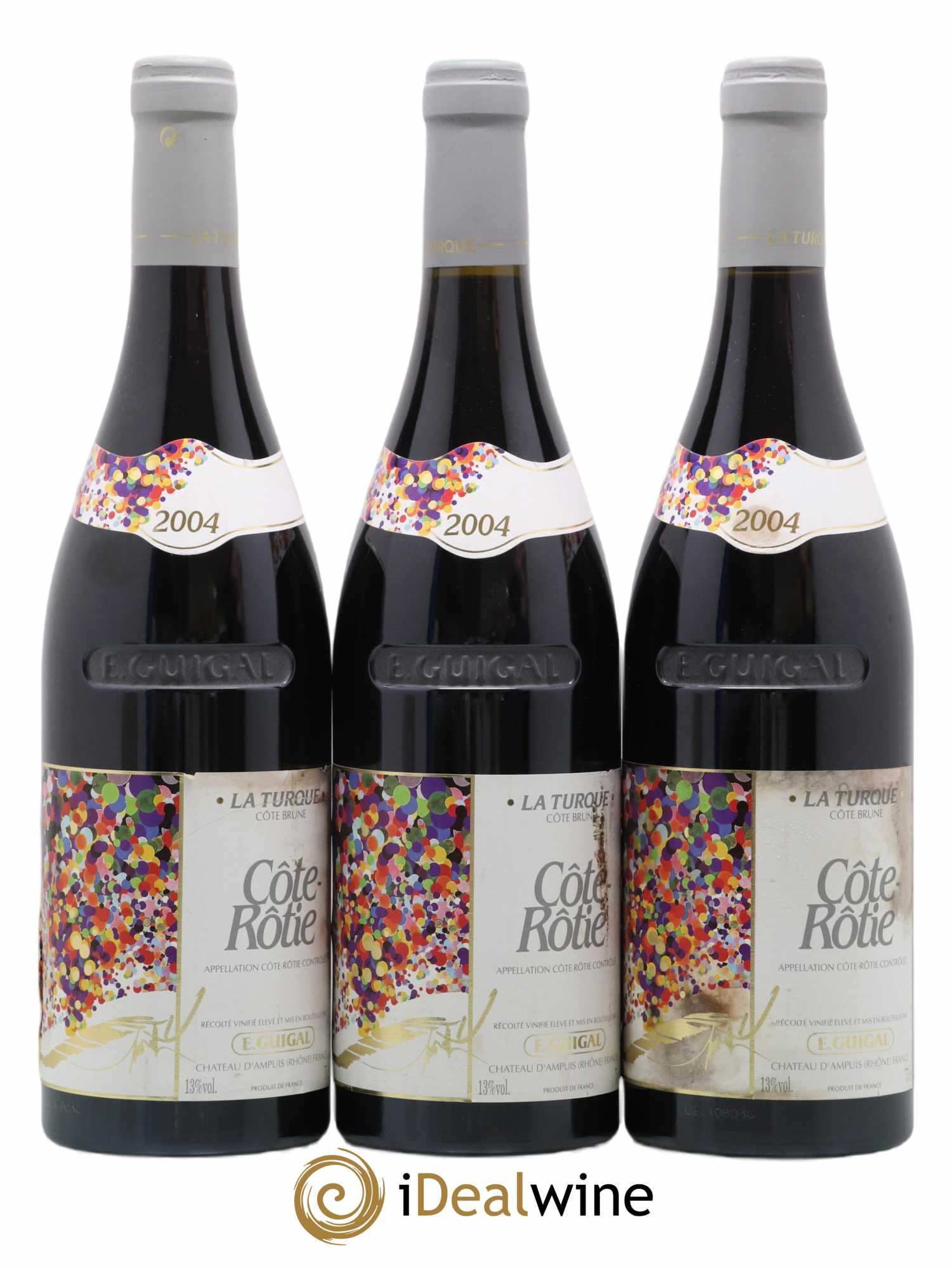 Côte-Rôtie La Turque Guigal 2004 - Lot de 3 bouteilles - 0