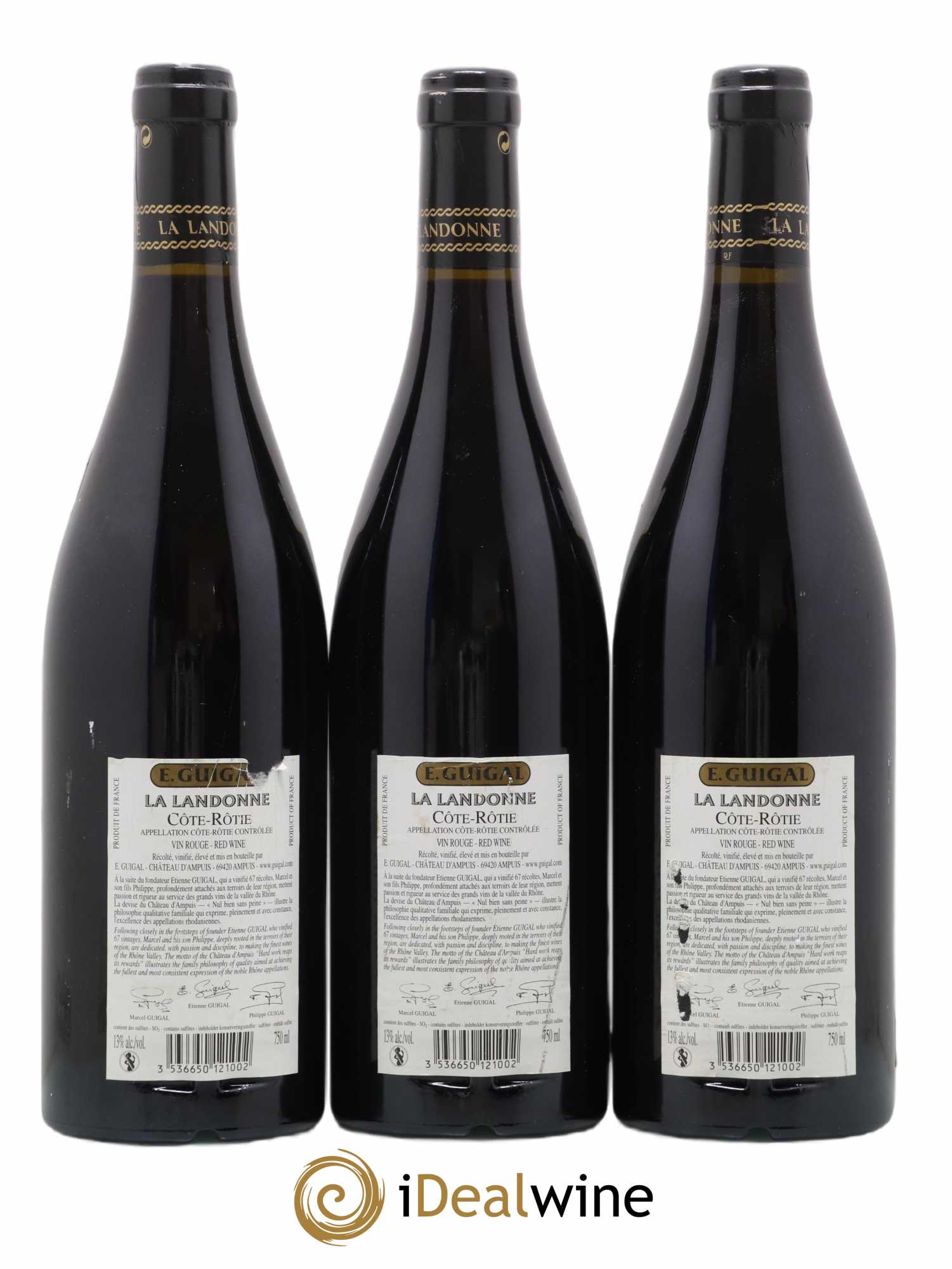 Côte-Rôtie La Landonne Guigal 2004 - Lot de 3 bouteilles - 1