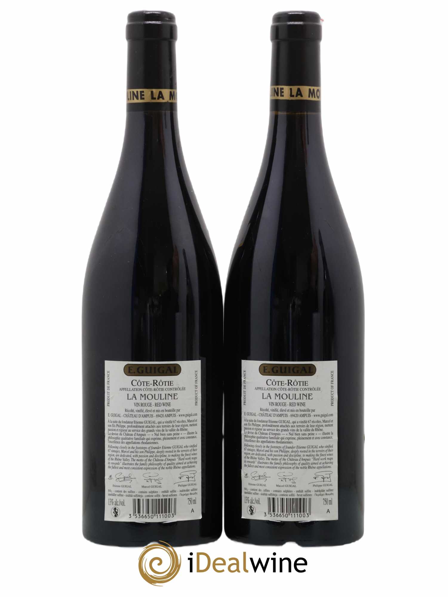Côte-Rôtie La Mouline Guigal 2008 - Lot de 2 bouteilles - 1