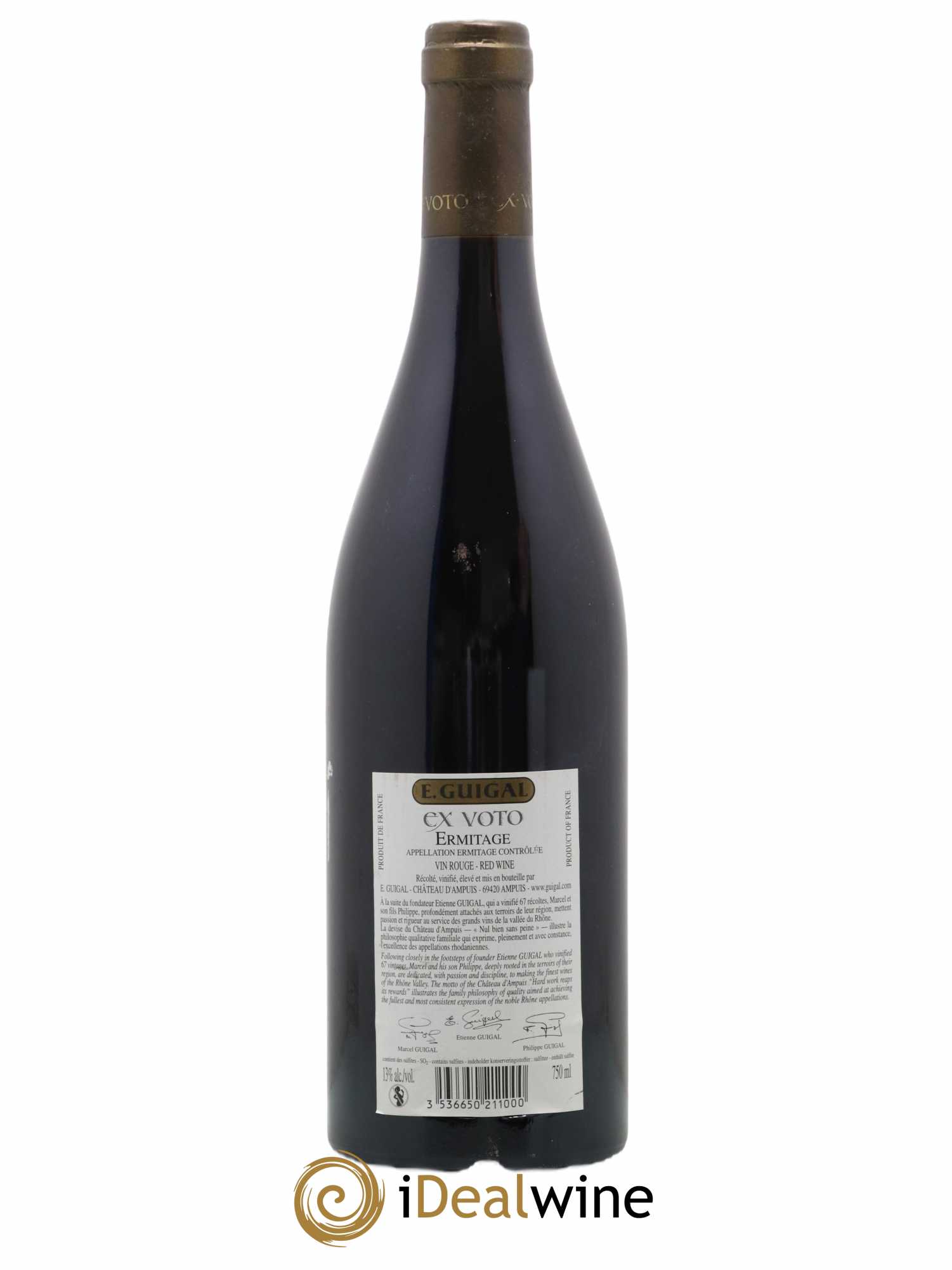 Ermitage Ex Voto Guigal 2007 - Lot de 1 bouteille - 1