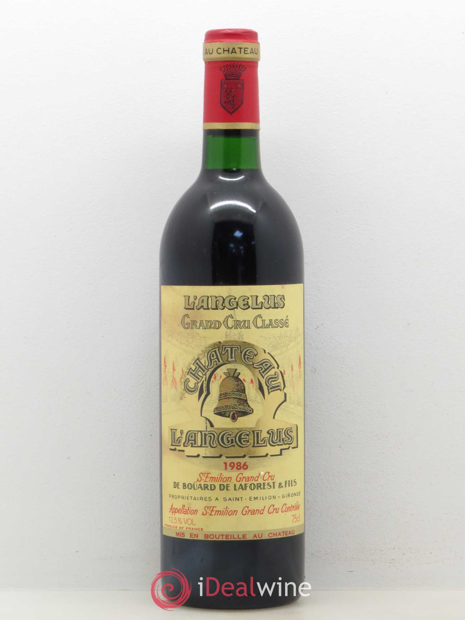 Château Angélus 1er Grand Cru Classé A 1986 - Lot de 1 bouteille - 0