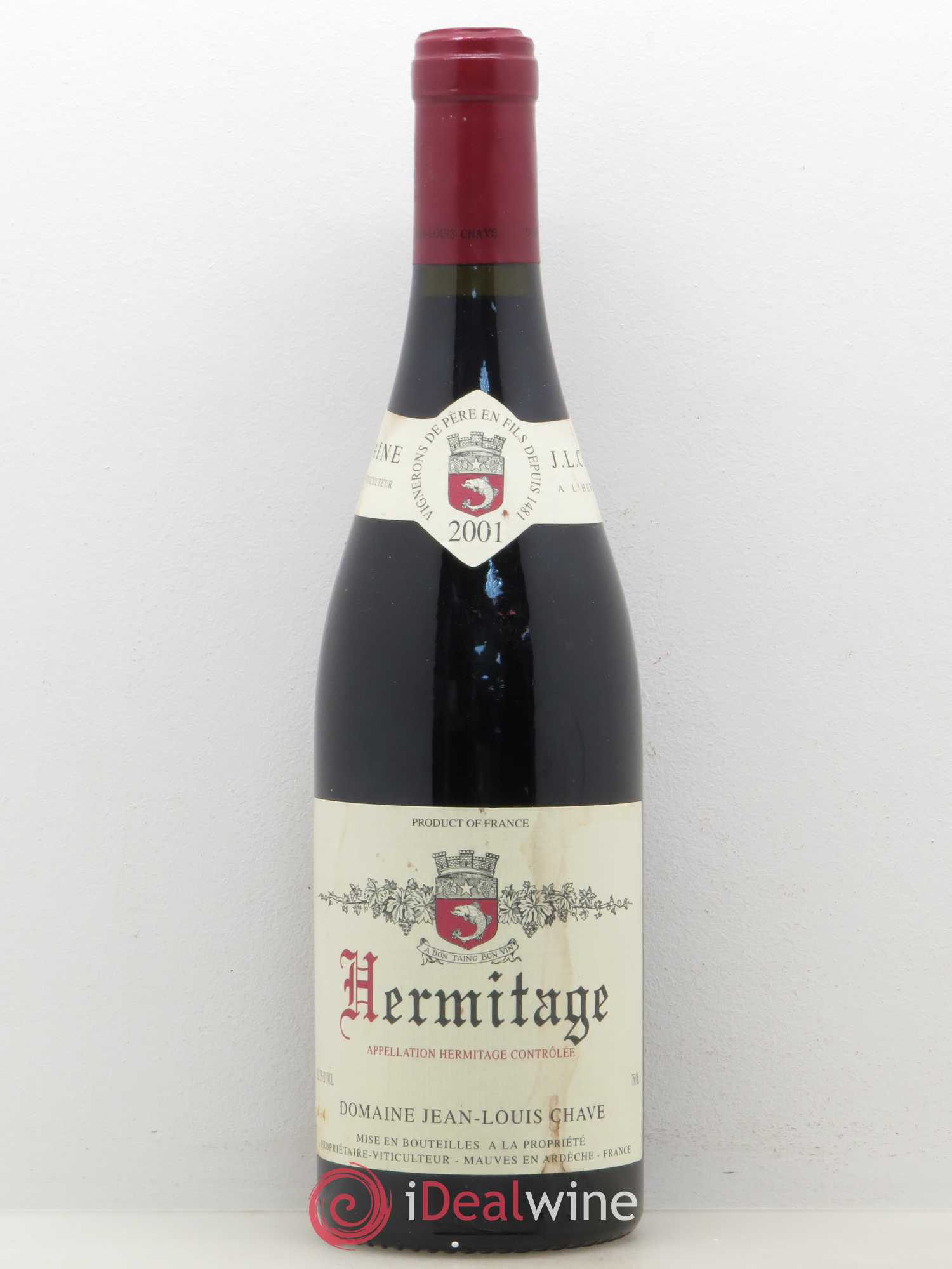Hermitage Jean-Louis Chave 2001 - Lot de 1 bouteille - 0