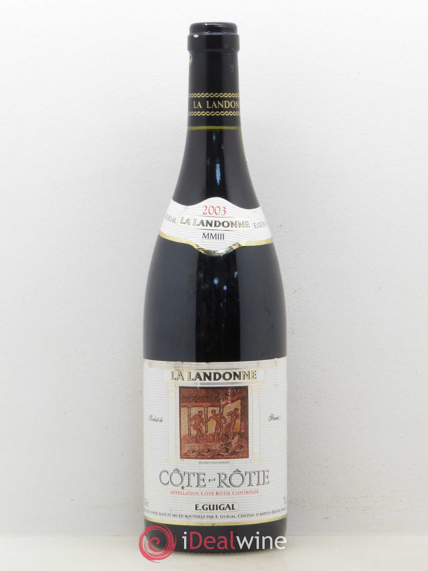 Côte-Rôtie La Landonne Guigal 2003 - Lot de 1 bouteille - 0