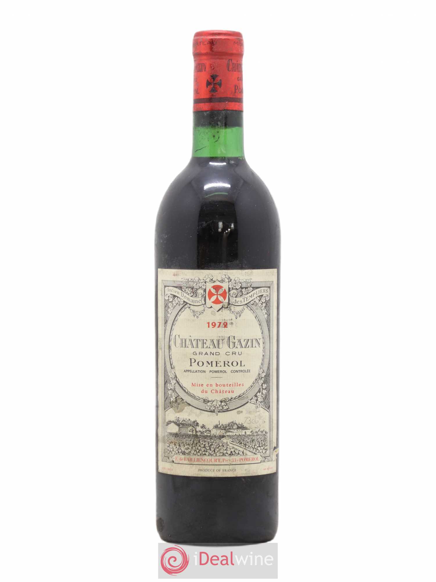 Château Gazin 1972 - Lot de 1 bouteille - 0