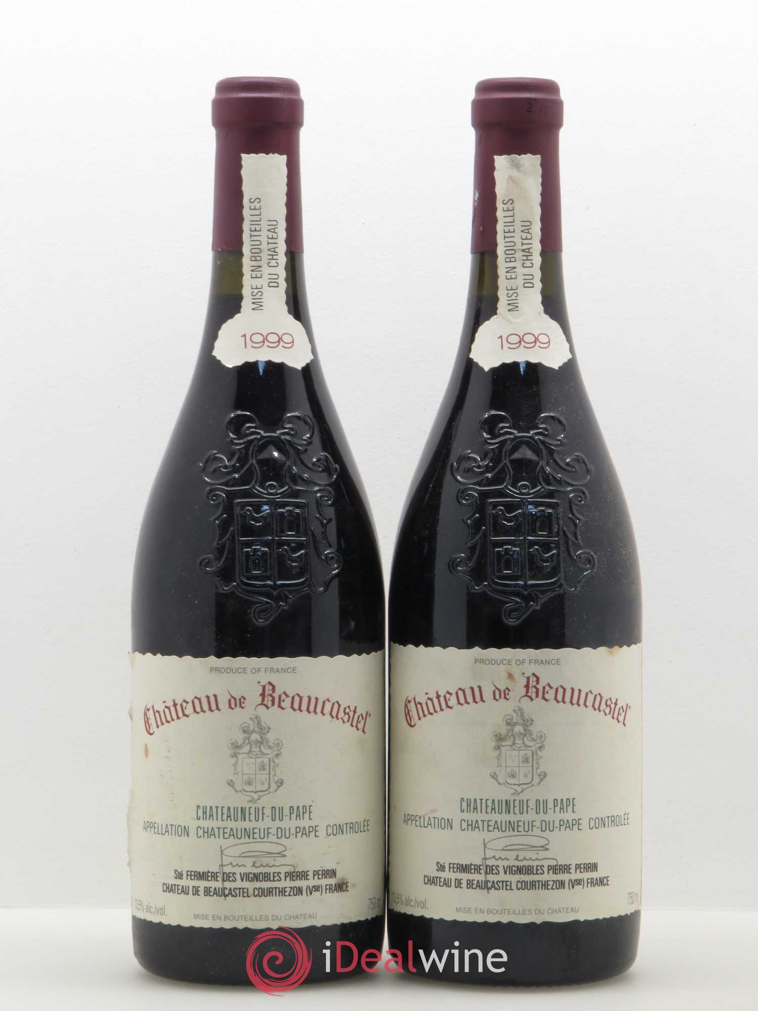 Châteauneuf-du-Pape Château de Beaucastel Famille Perrin 1999 - Lot de 2 bouteilles - 0