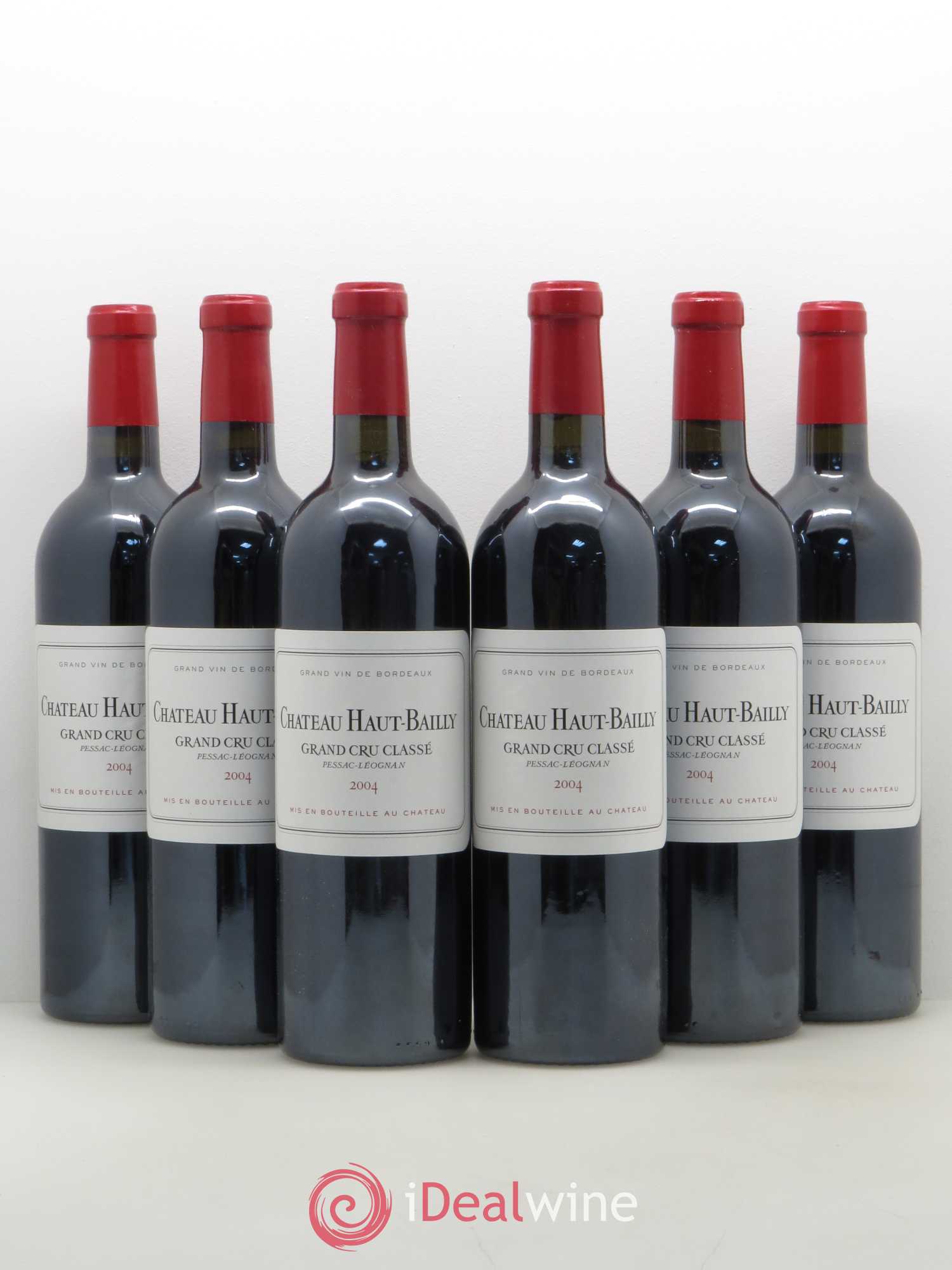 Château Haut-Bailly Cru Classé de Graves 2004 - Lot de 6 bouteilles - 0