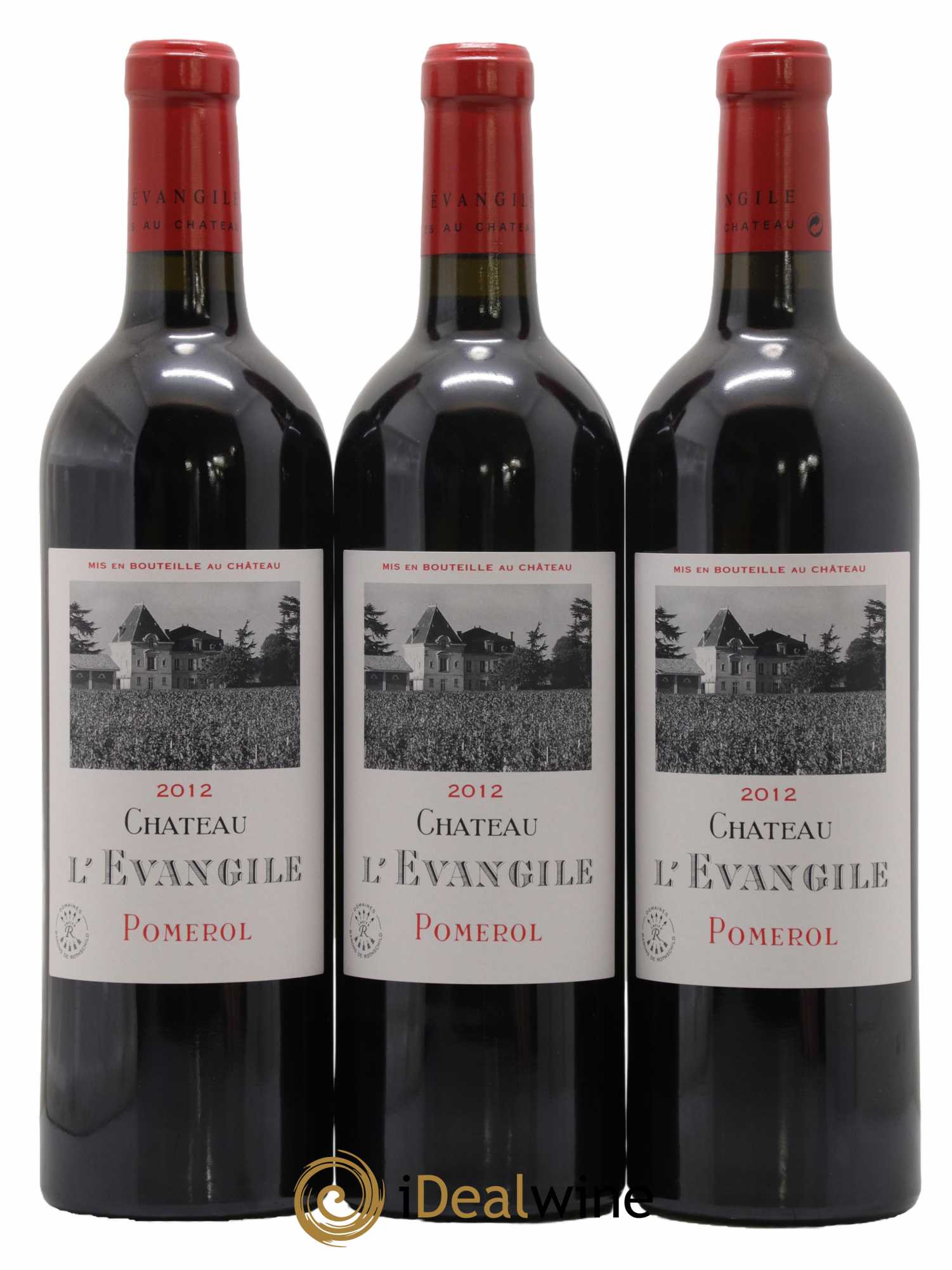 Château l' Évangile 2012 - Lot de 6 bouteilles - 1