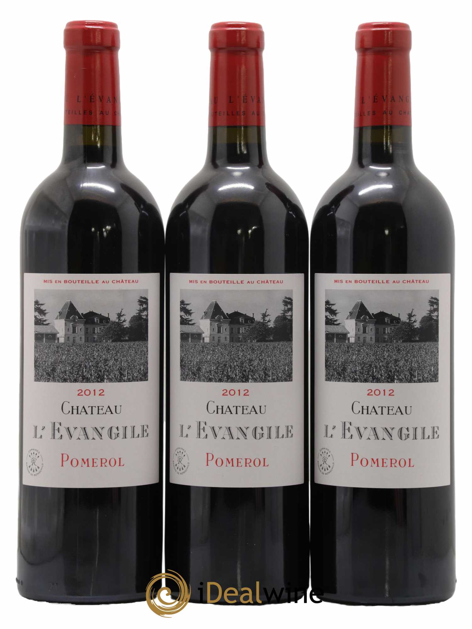 Château l' Évangile 2012 - Lot de 6 bouteilles - 2