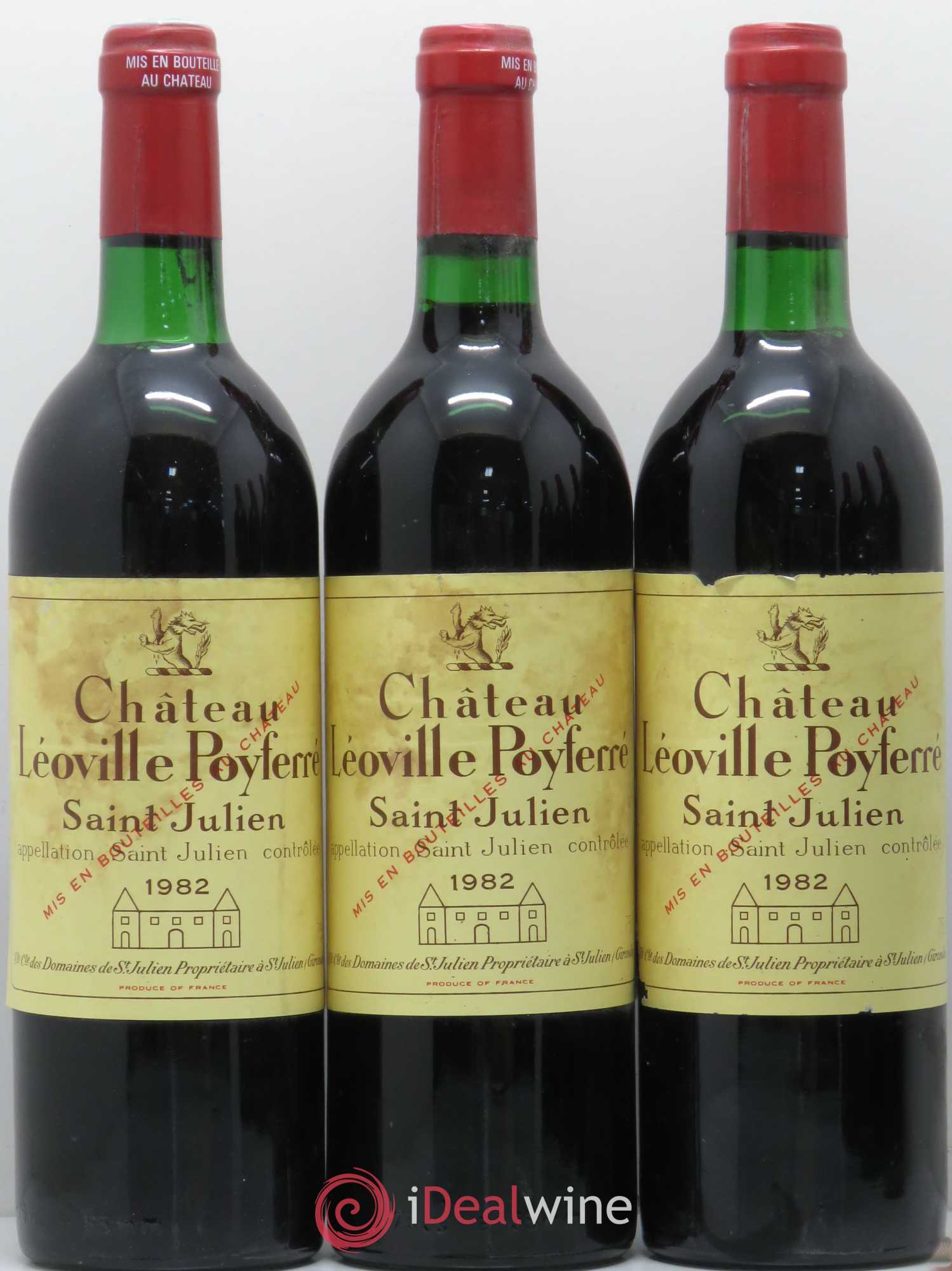 Château Léoville Poyferré 2ème Grand Cru Classé 1982 - Lot de 6 bouteilles - 1
