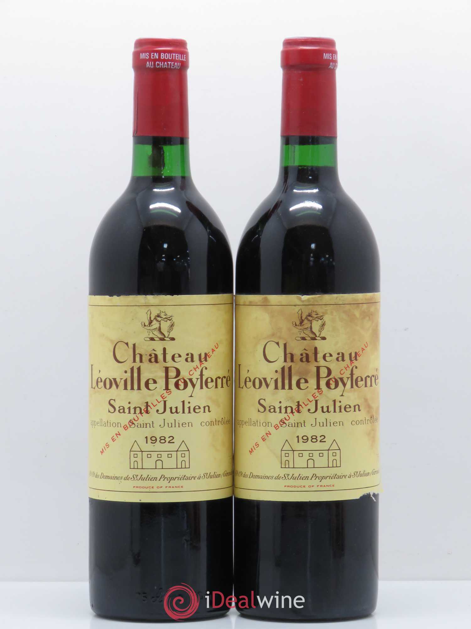 Château Léoville Poyferré 2ème Grand Cru Classé 1982 - Lot de 2 bouteilles - 0