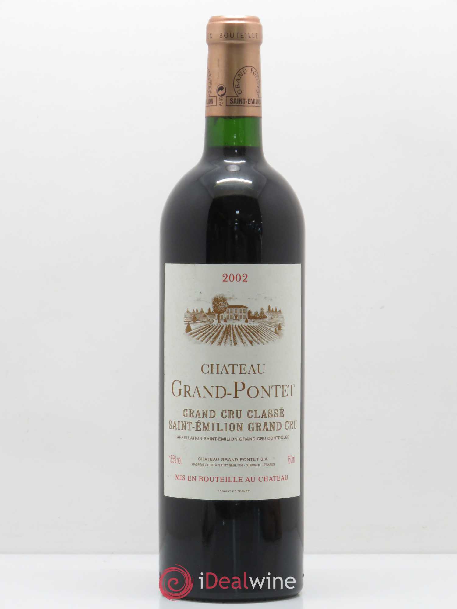 Château Grand Pontet Grand Cru Classé 2002 - Lot de 1 bouteille - 0