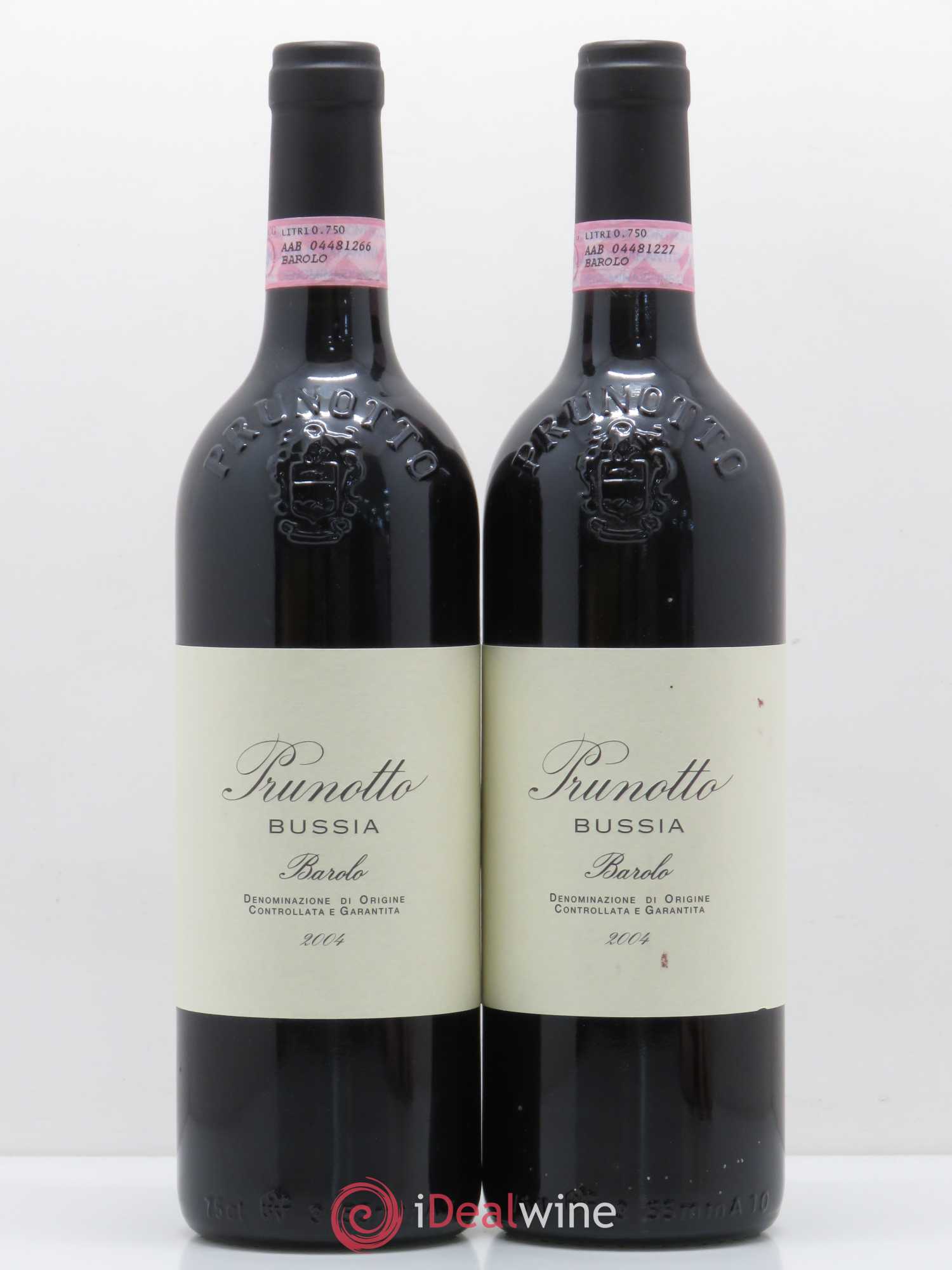Barolo Prunotto Bussia 2004 - Lot de 2 bouteilles - 0