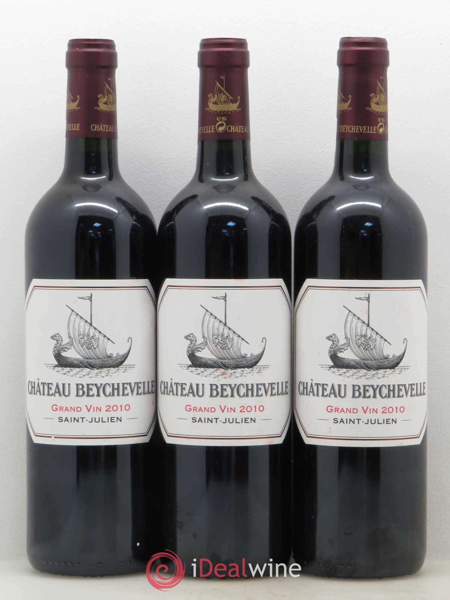 Château Beychevelle 4ème Grand Cru Classé 2010 - Lot de 3 bouteilles - 0