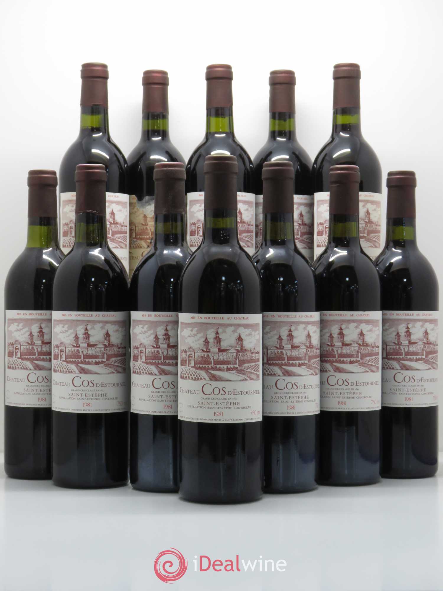 Cos d'Estournel 2ème Grand Cru Classé 1981 - Lot de 12 bouteilles - 0