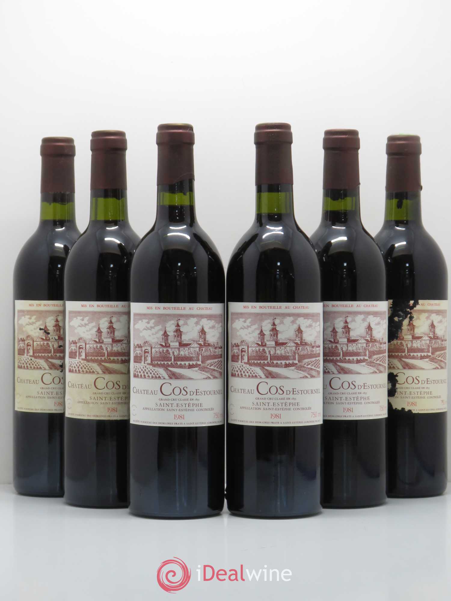Cos d'Estournel 2ème Grand Cru Classé 1981 - Lot de 6 bouteilles - 0