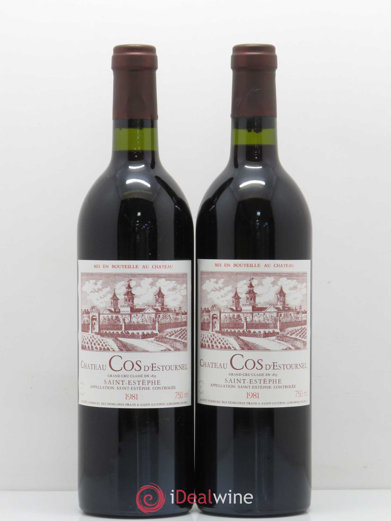 Cos d'Estournel 2ème Grand Cru Classé 1981 - Lot de 2 bouteilles - 0