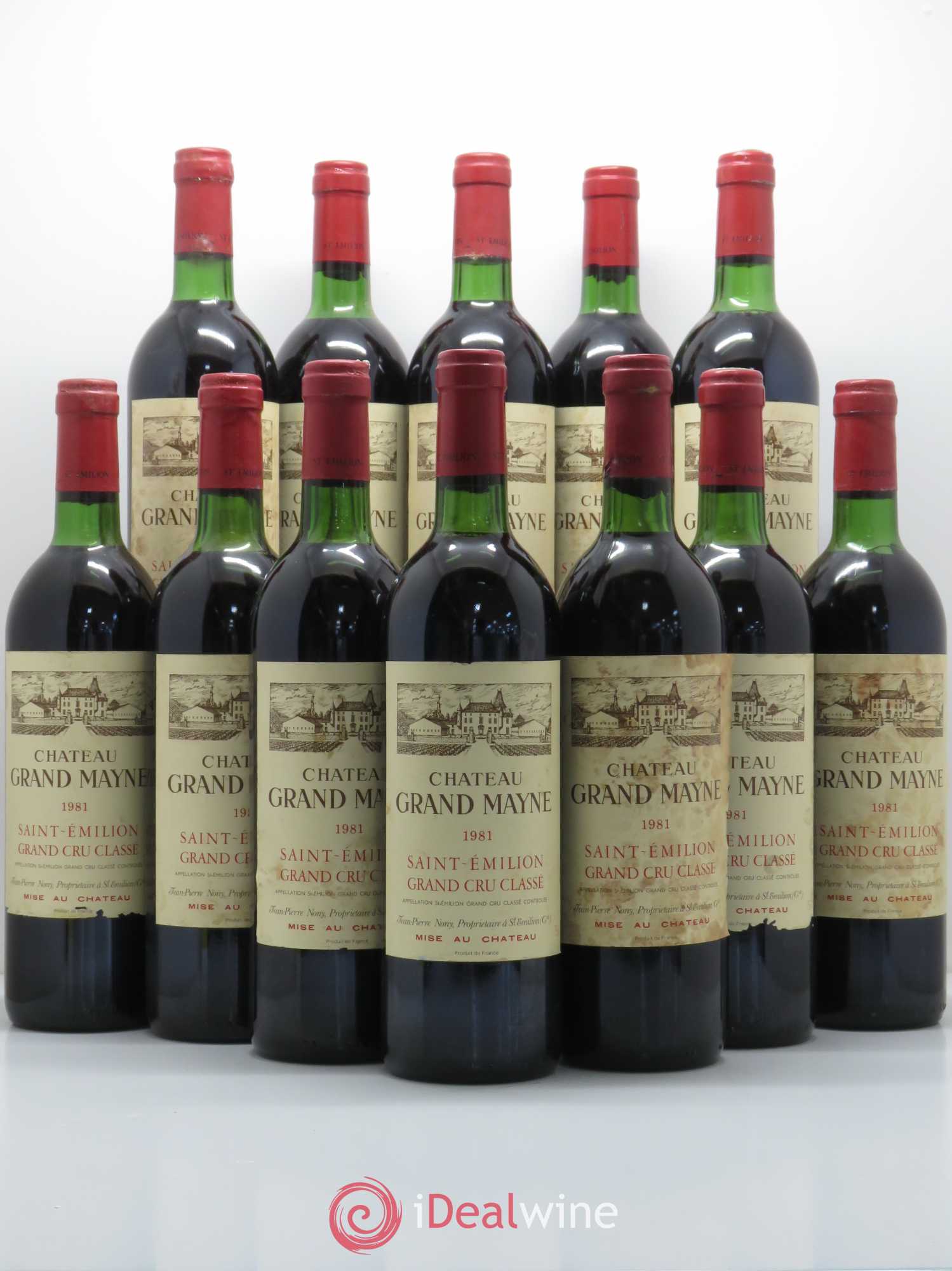 Château Grand Mayne Grand Cru Classé 1981 - Lot de 12 bouteilles - 0