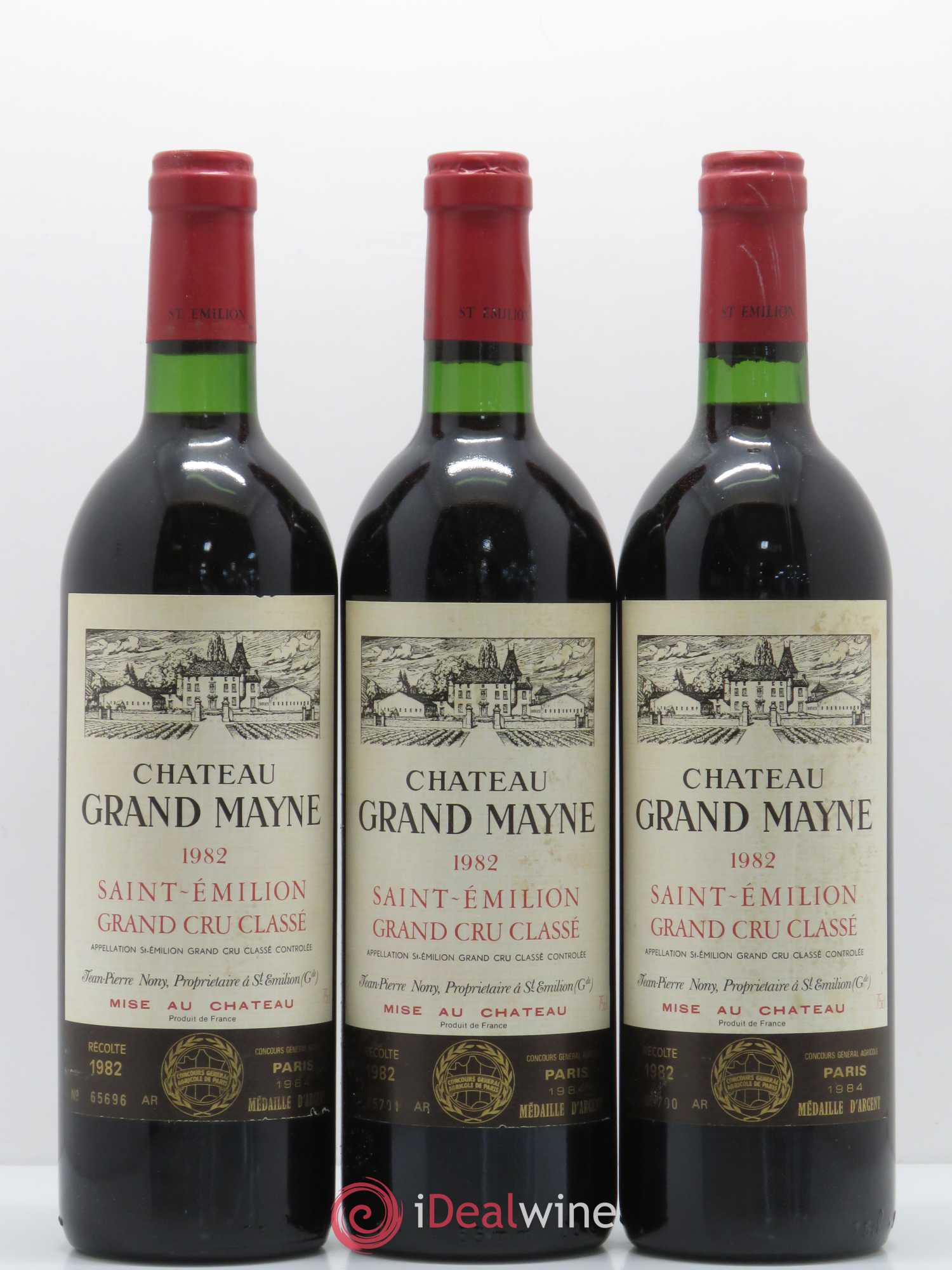 Château Grand Mayne Grand Cru Classé 1982 - Lot de 12 bouteilles - 1
