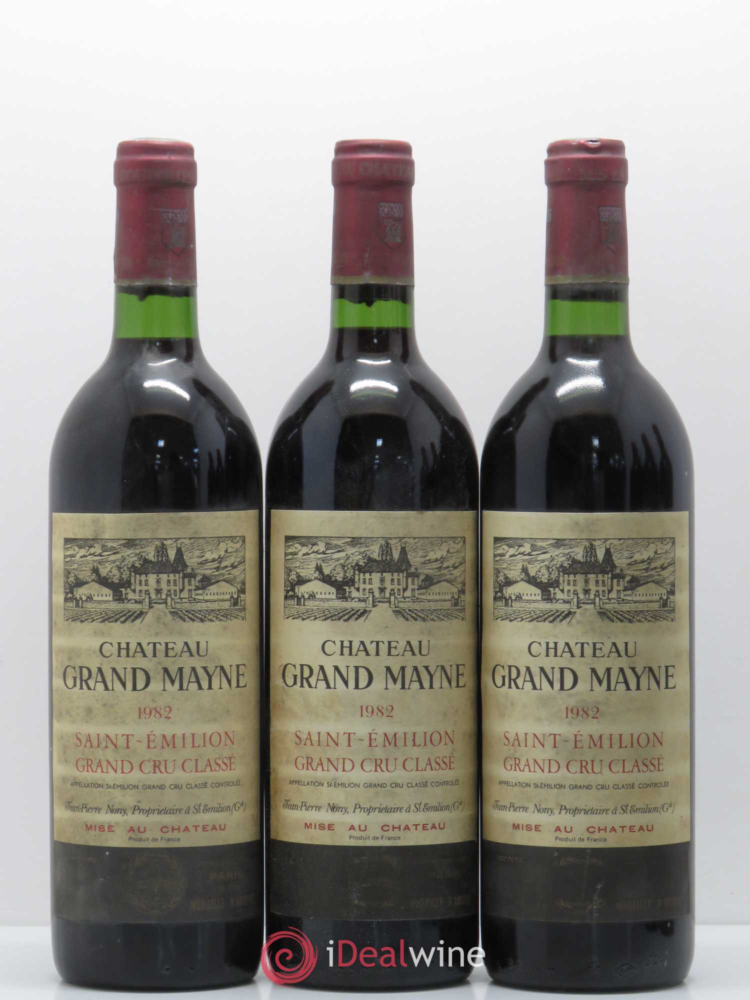 Château Grand Mayne Grand Cru Classé 1982 - Lot de 6 bouteilles - 1