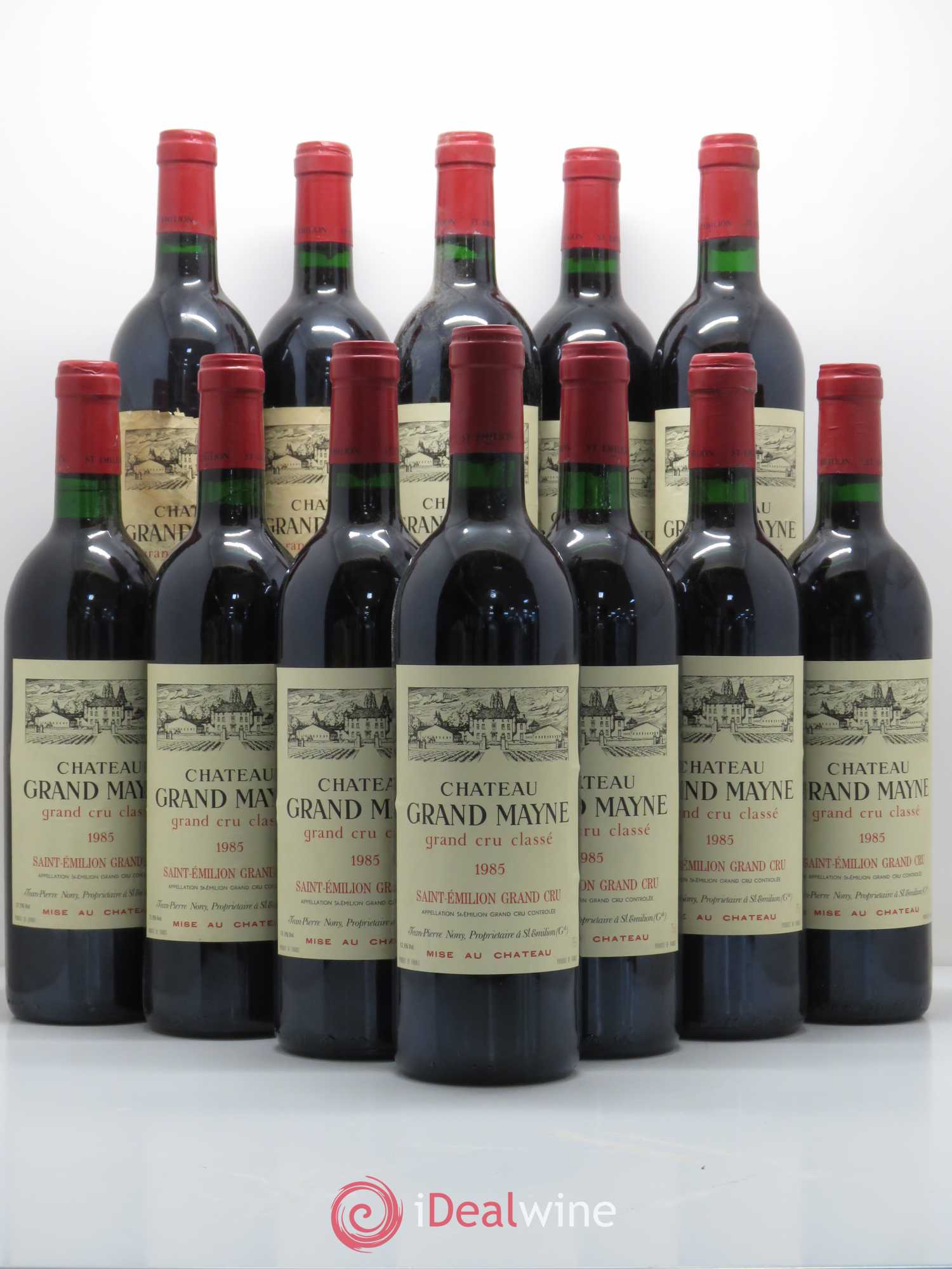 Château Grand Mayne Grand Cru Classé 1985 - Lot de 12 bouteilles - 0