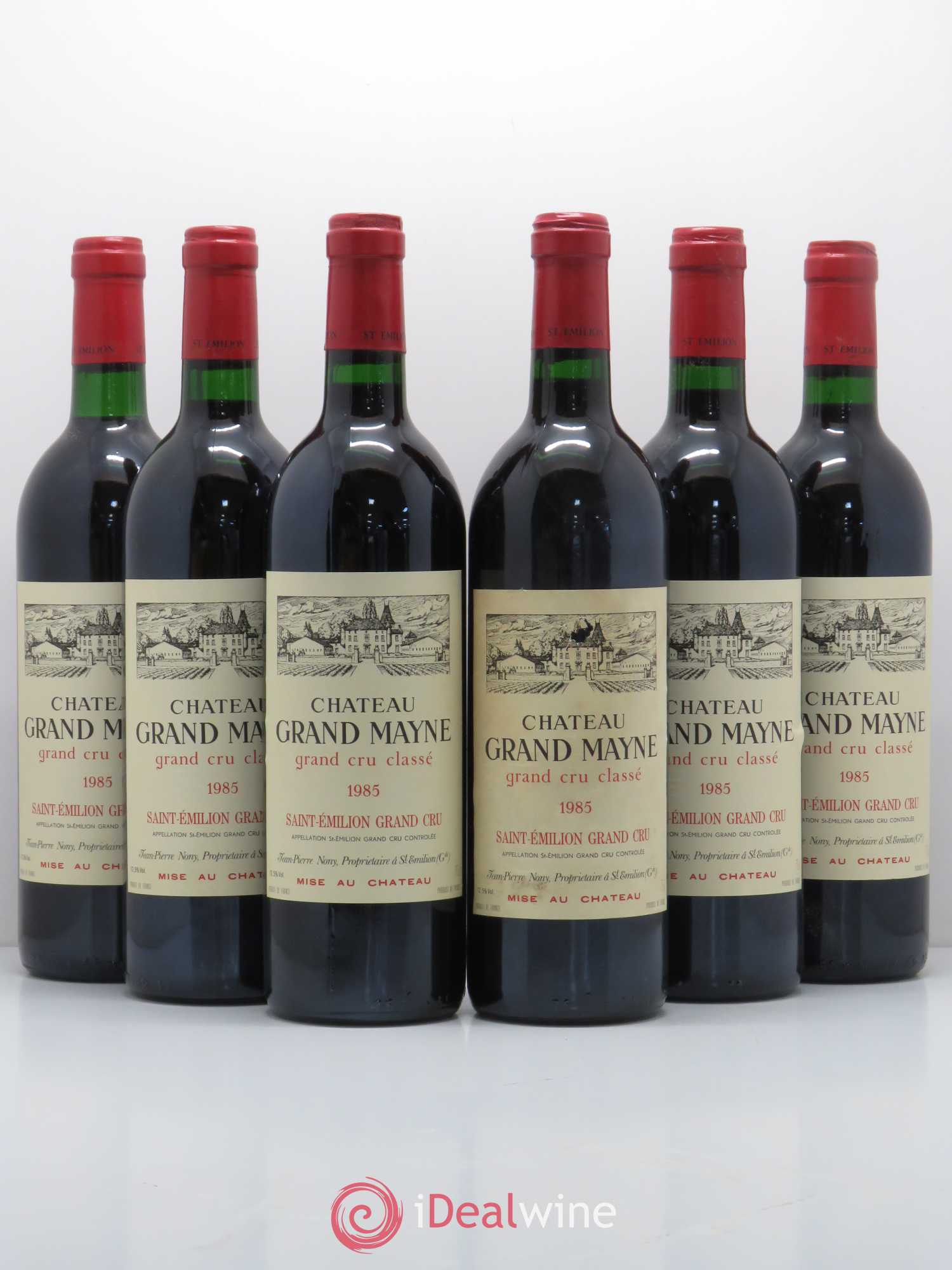 Château Grand Mayne Grand Cru Classé 1985 - Lot de 6 bouteilles - 0