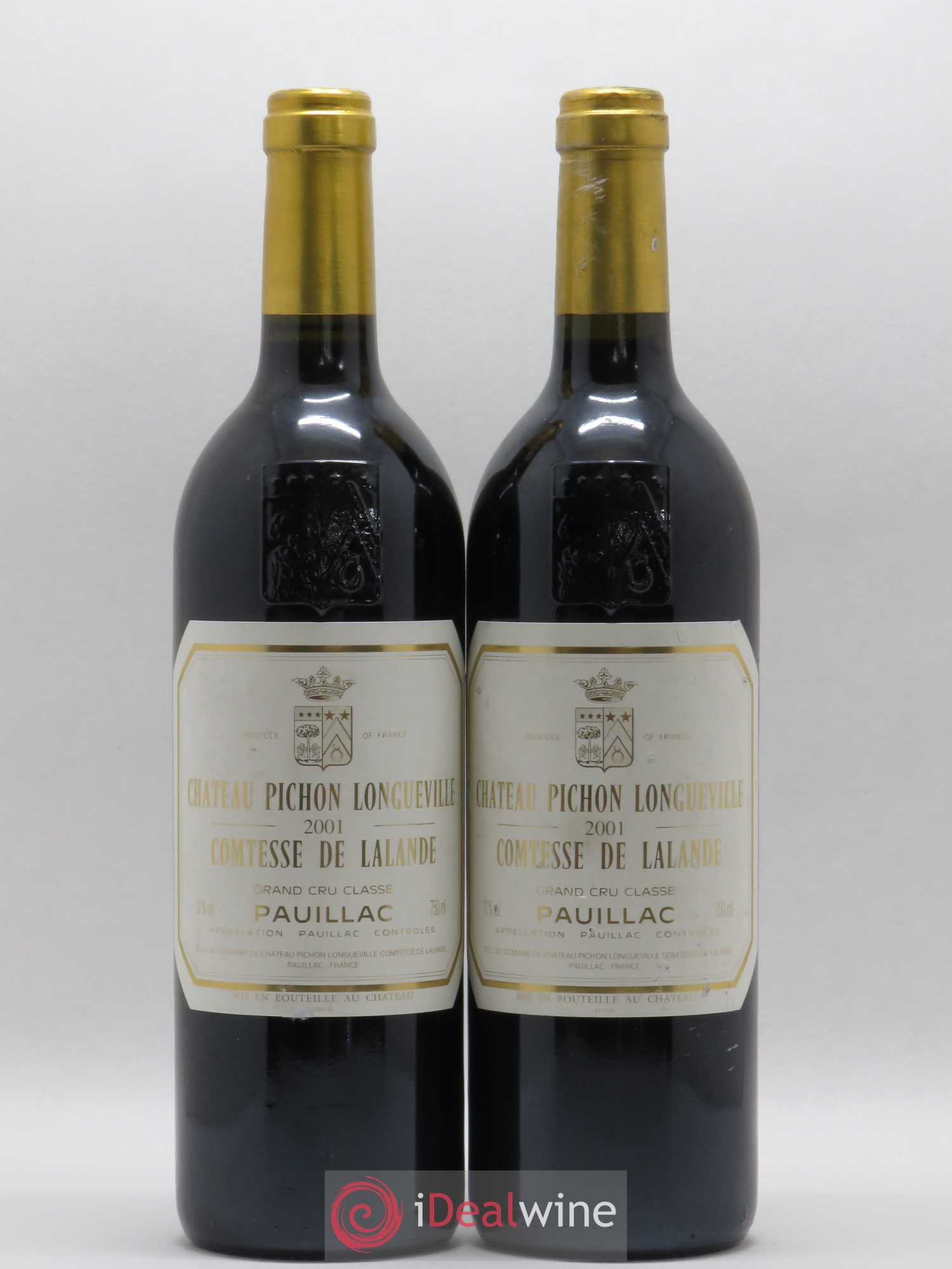 Château Pichon Longueville Comtesse de Lalande 2ème Grand Cru Classé 2001 - Lot de 2 bouteilles - 0