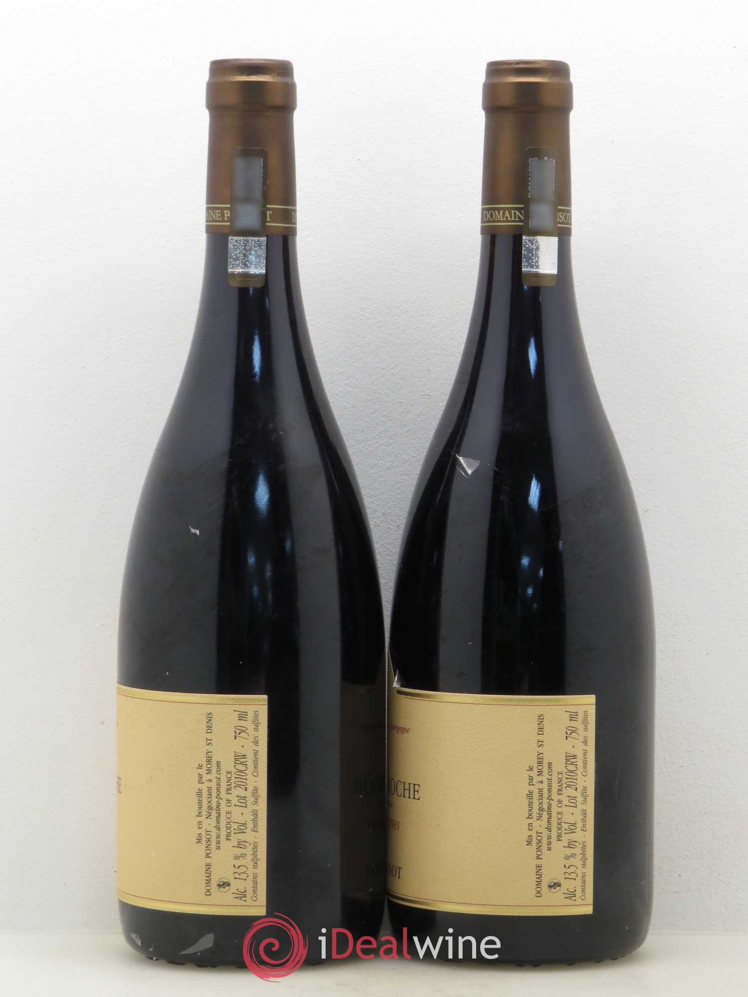Clos de la Roche Grand Cru Vieilles Vignes Ponsot (Domaine) 2010 - Lot de 2 bouteilles - 1