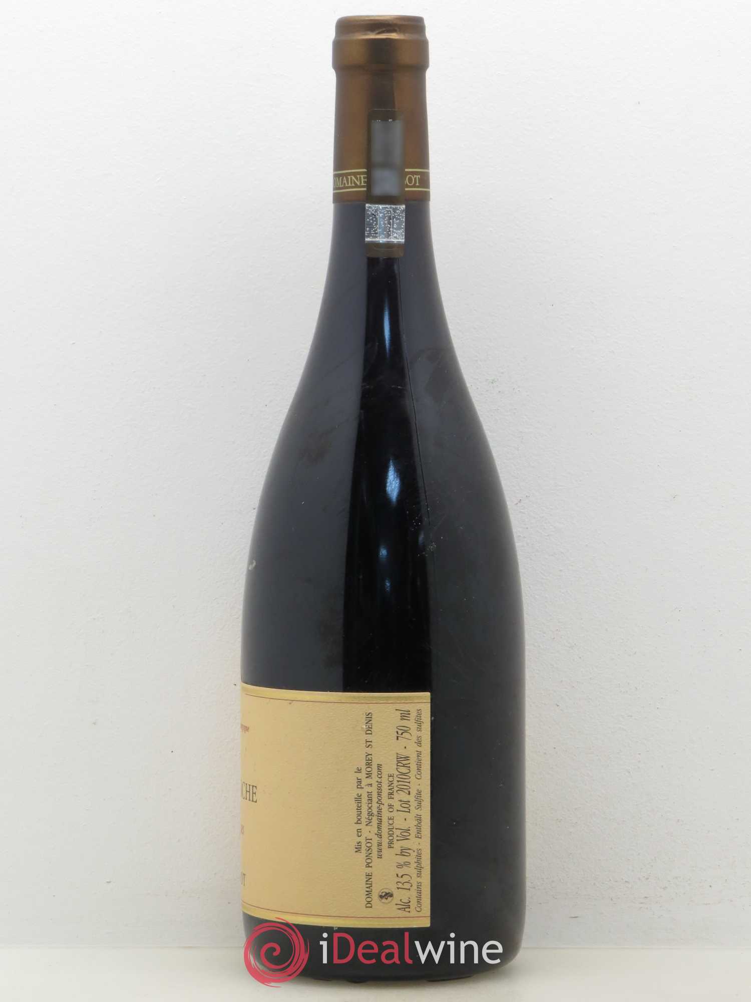 Clos de la Roche Grand Cru Vieilles Vignes Ponsot (Domaine) 2010 - Lot de 1 bouteille - 1