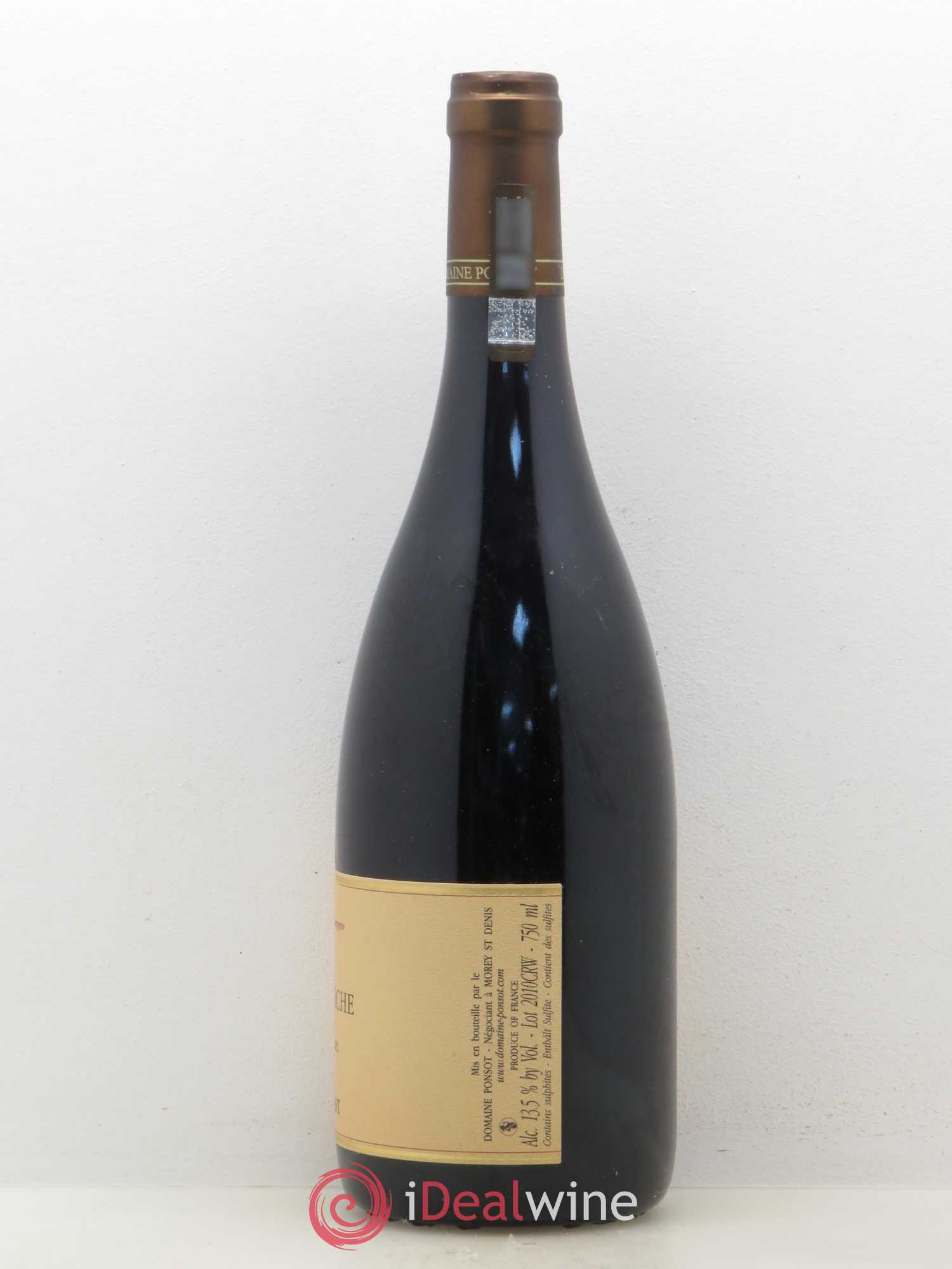Clos de la Roche Grand Cru Vieilles Vignes Ponsot (Domaine) 2010 - Lot de 1 bouteille - 1