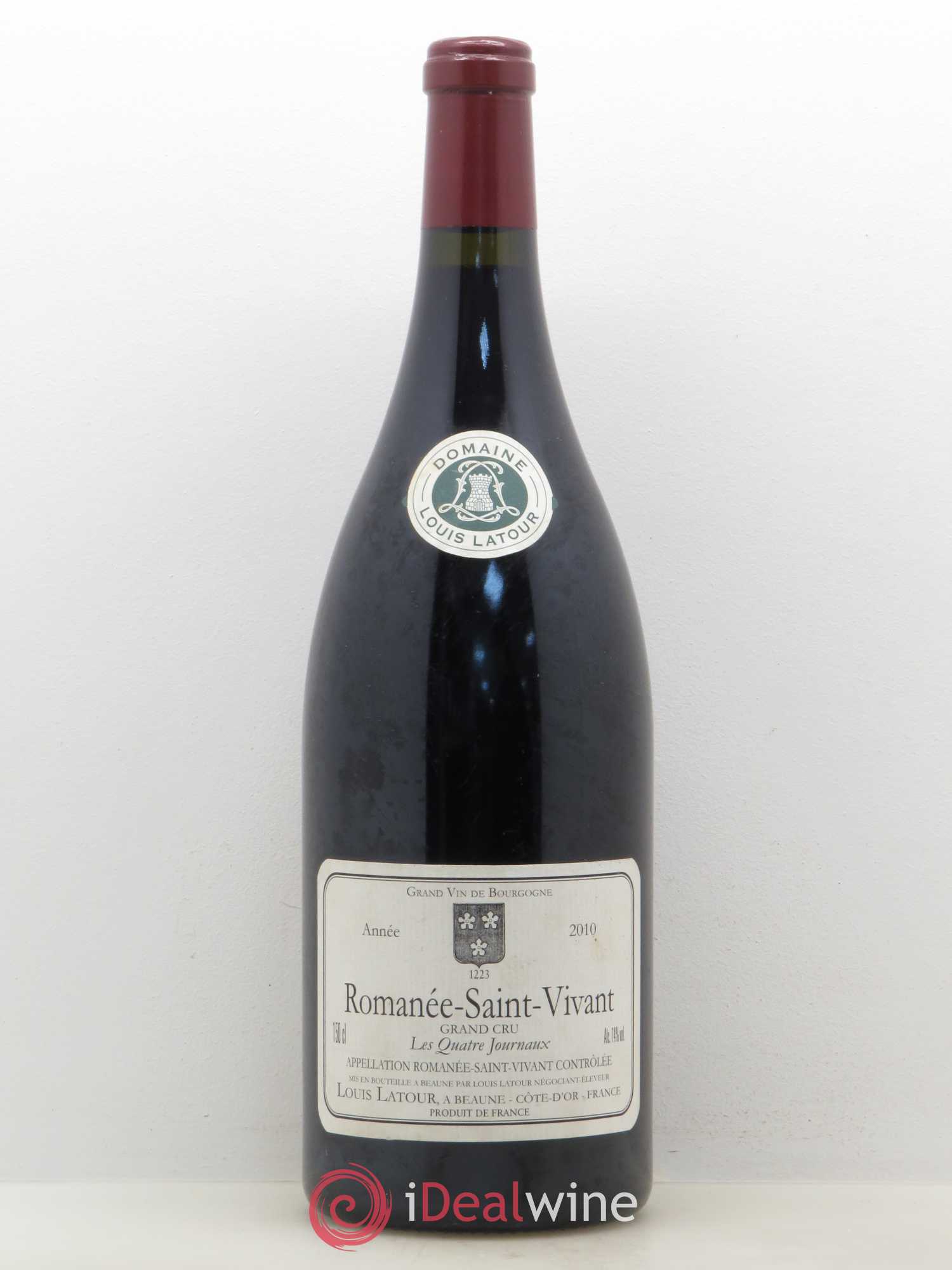 Romanée-Saint-Vivant Grand Cru Les Quatre Journaux Louis Latour 2010 - Lot de 1 magnum - 0