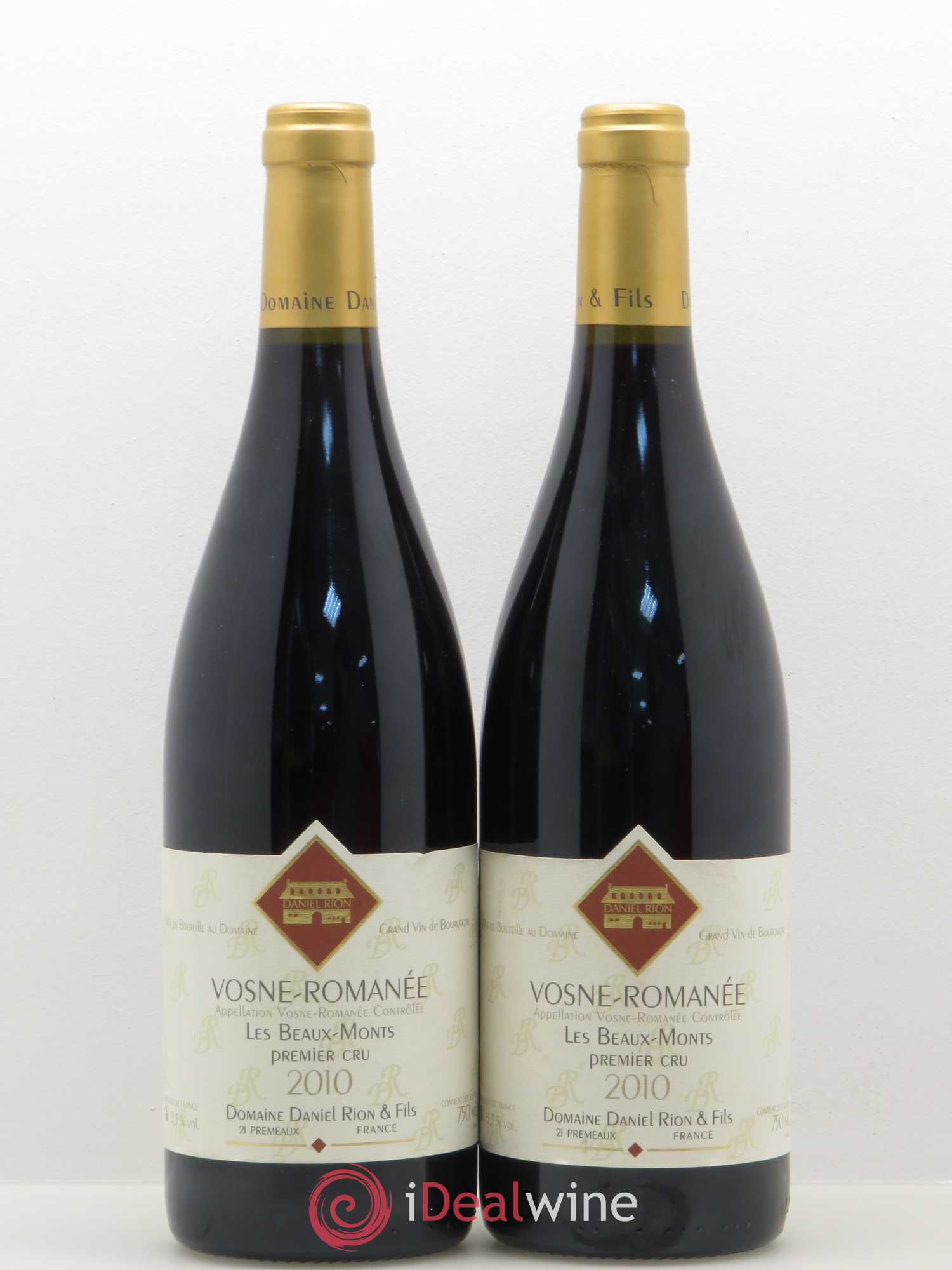 Vosne-Romanée 1er Cru Les Beaux Monts Domaine Daniel Rion 2010 - Posten von 2 Flaschen - 0