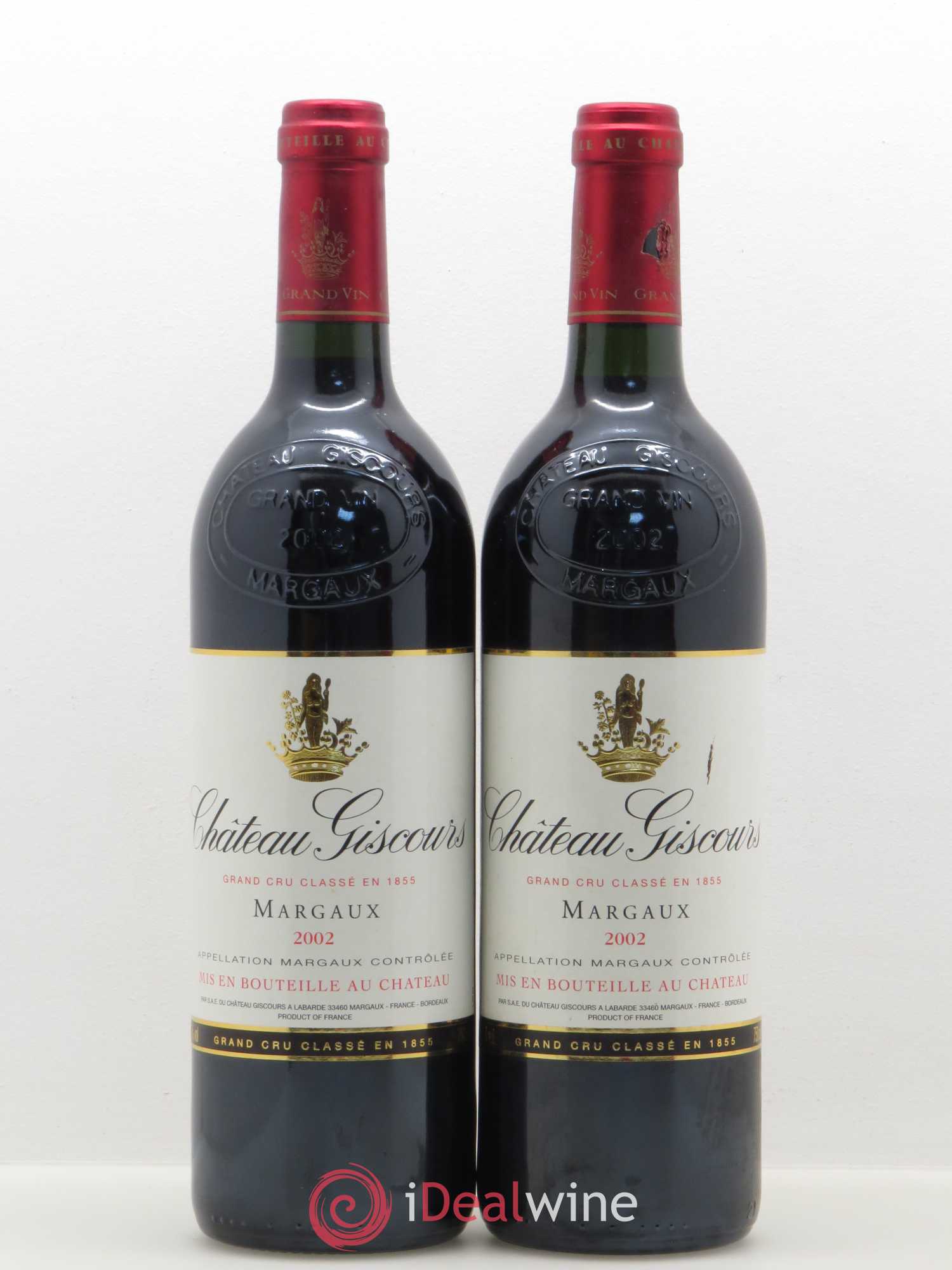 Château Giscours 3ème Grand Cru Classé 2002 - Lot de 2 bouteilles - 0