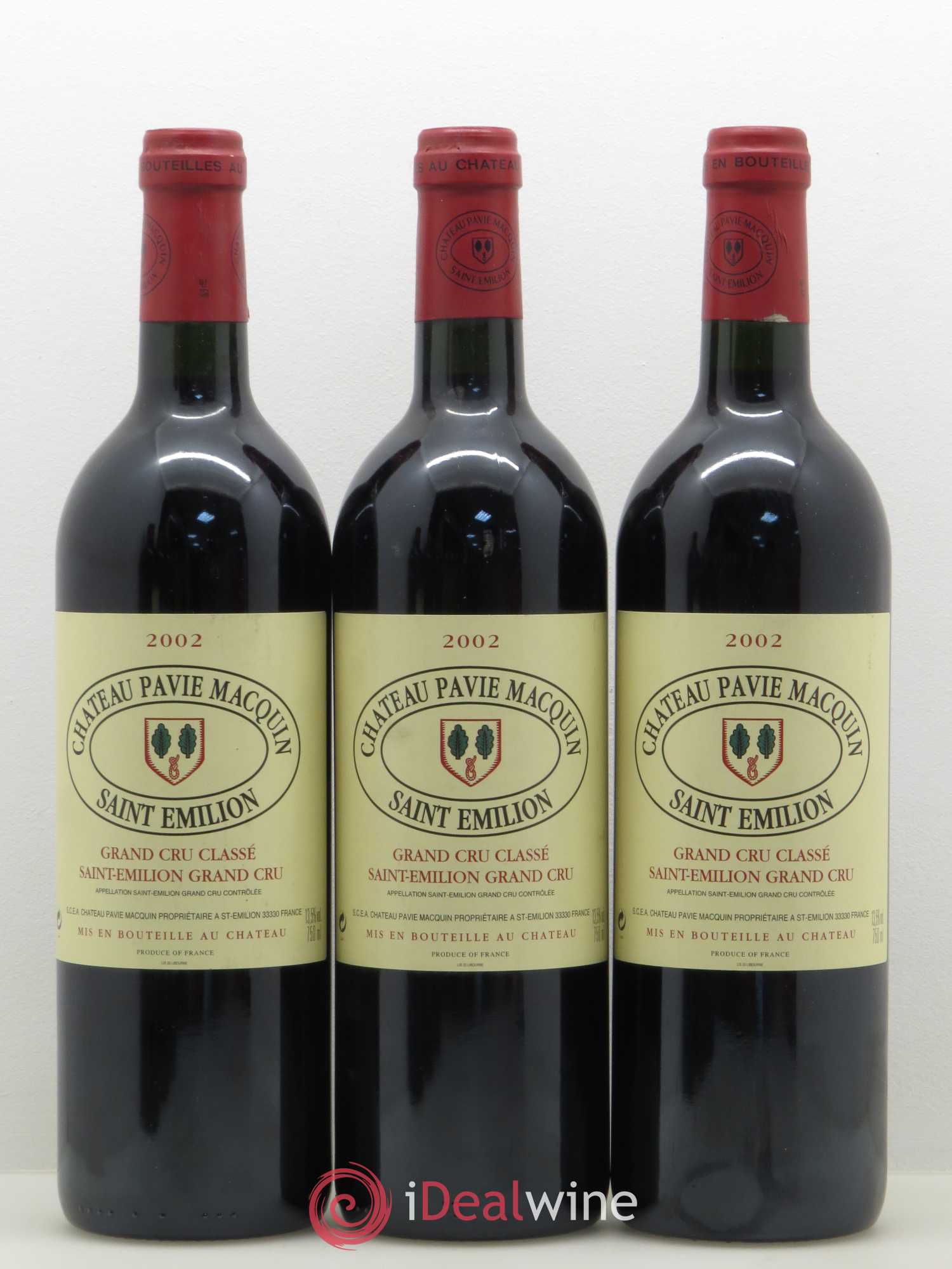Château Pavie Macquin 1er Grand Cru Classé B 2002 - Lot de 6 bouteilles - 1