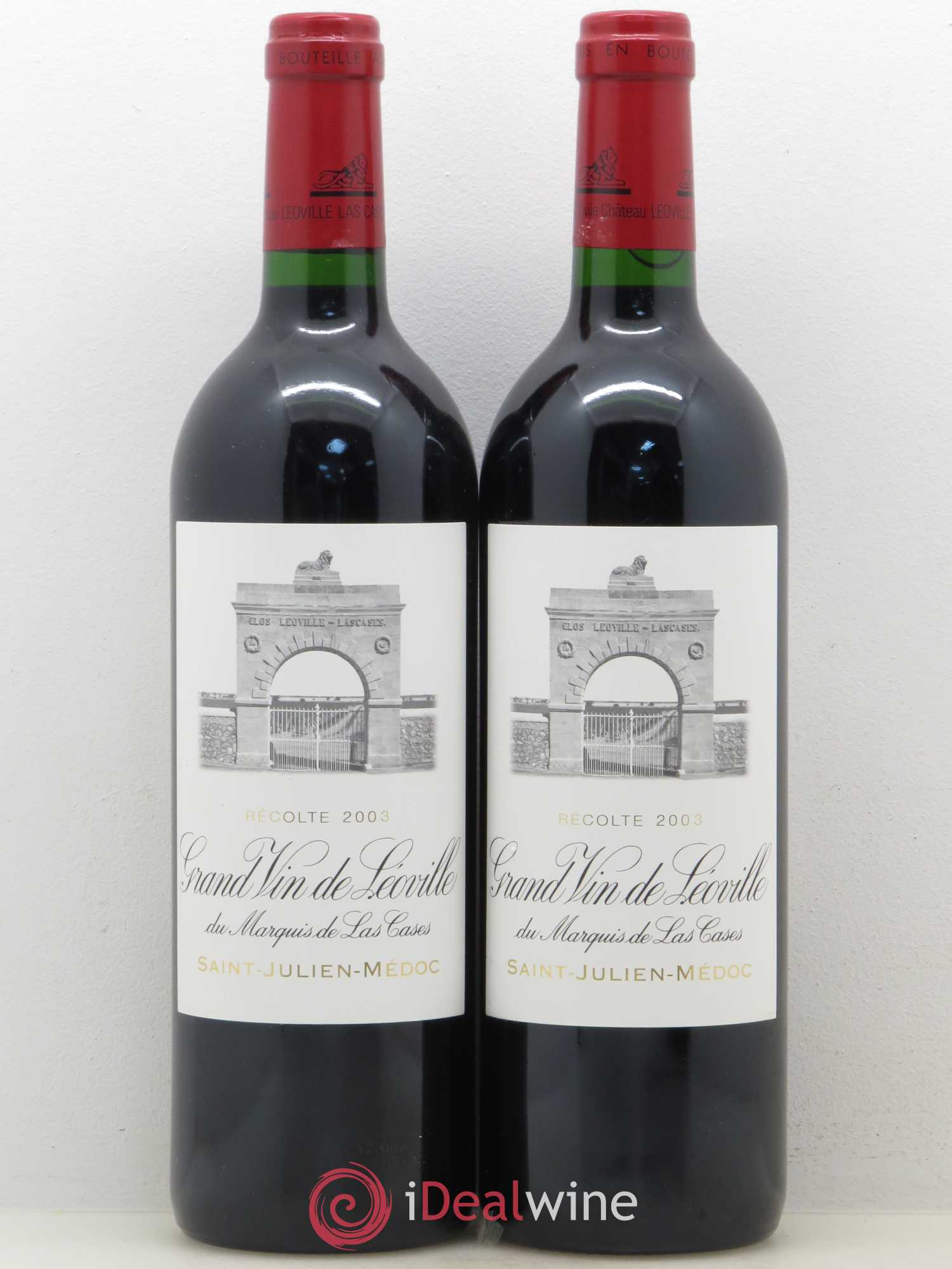 Château Léoville Las Cases 2ème Grand Cru Classé 2003 - Lot de 2 bouteilles - 0