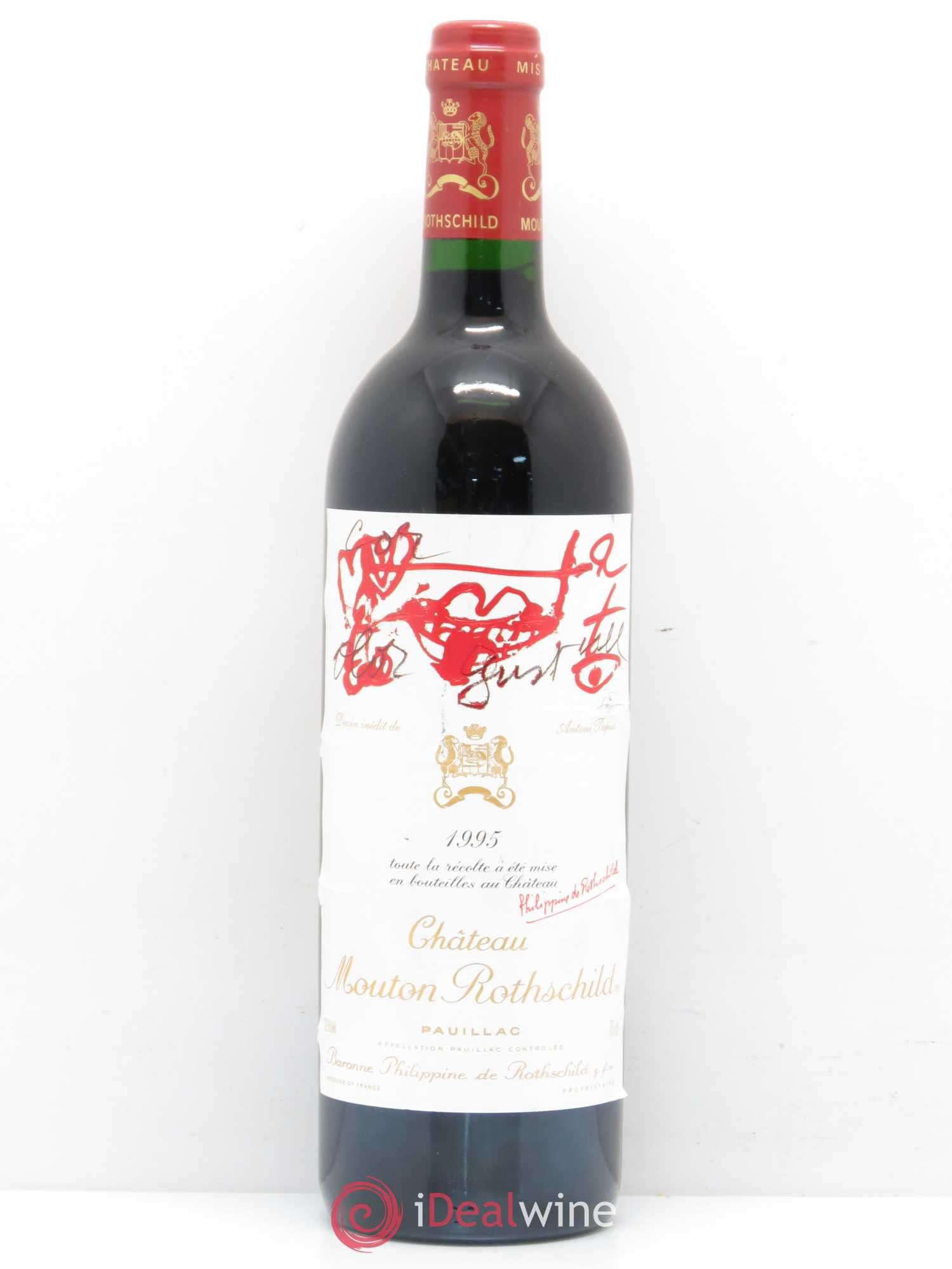 Château Mouton Rothschild 1er Grand Cru Classé 1995 - Lot de 1 bouteille - 0