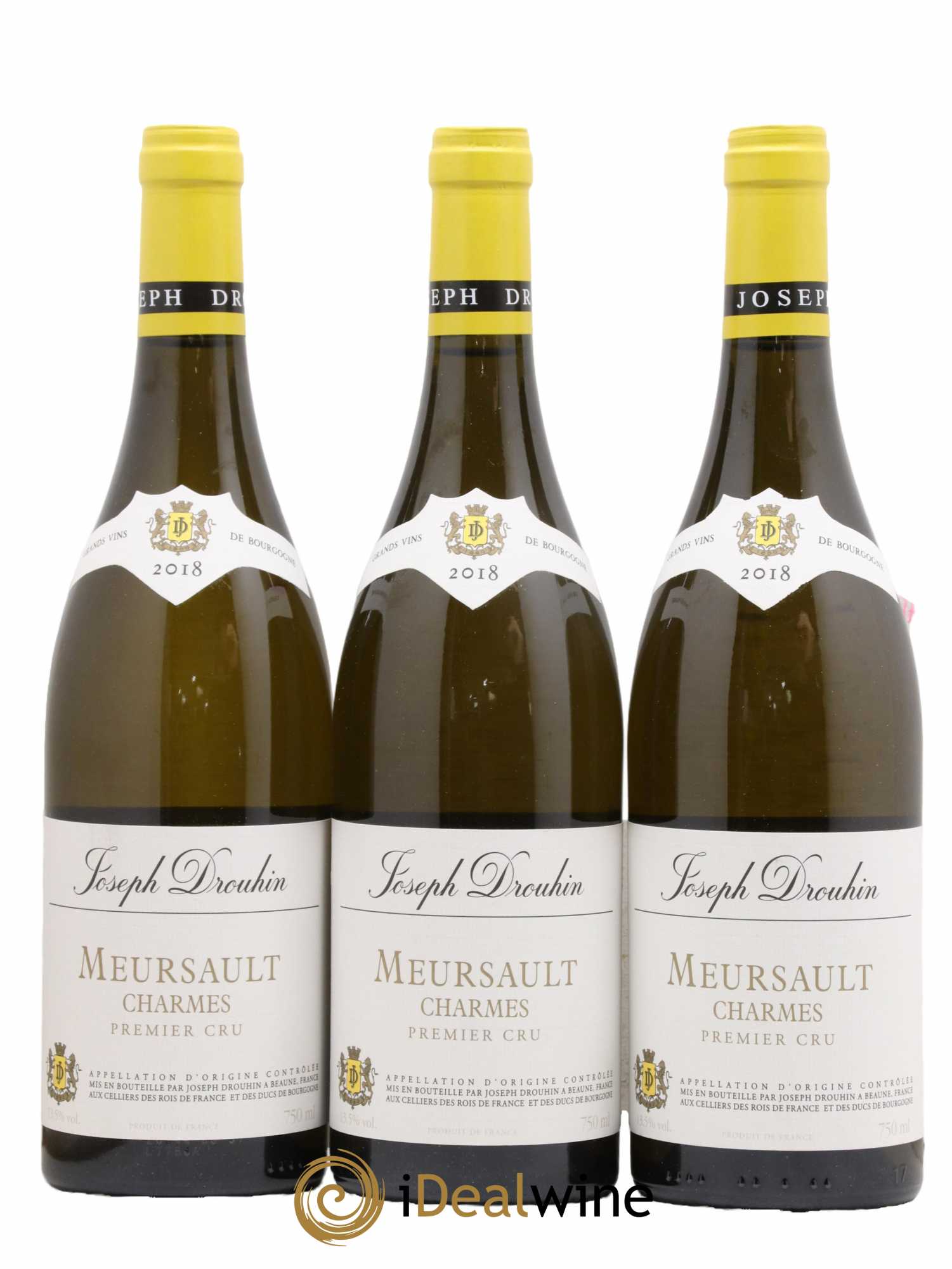 Meursault 1er Cru Charmes Joseph Drouhin 2018 - Lot de 3 bouteilles - 0